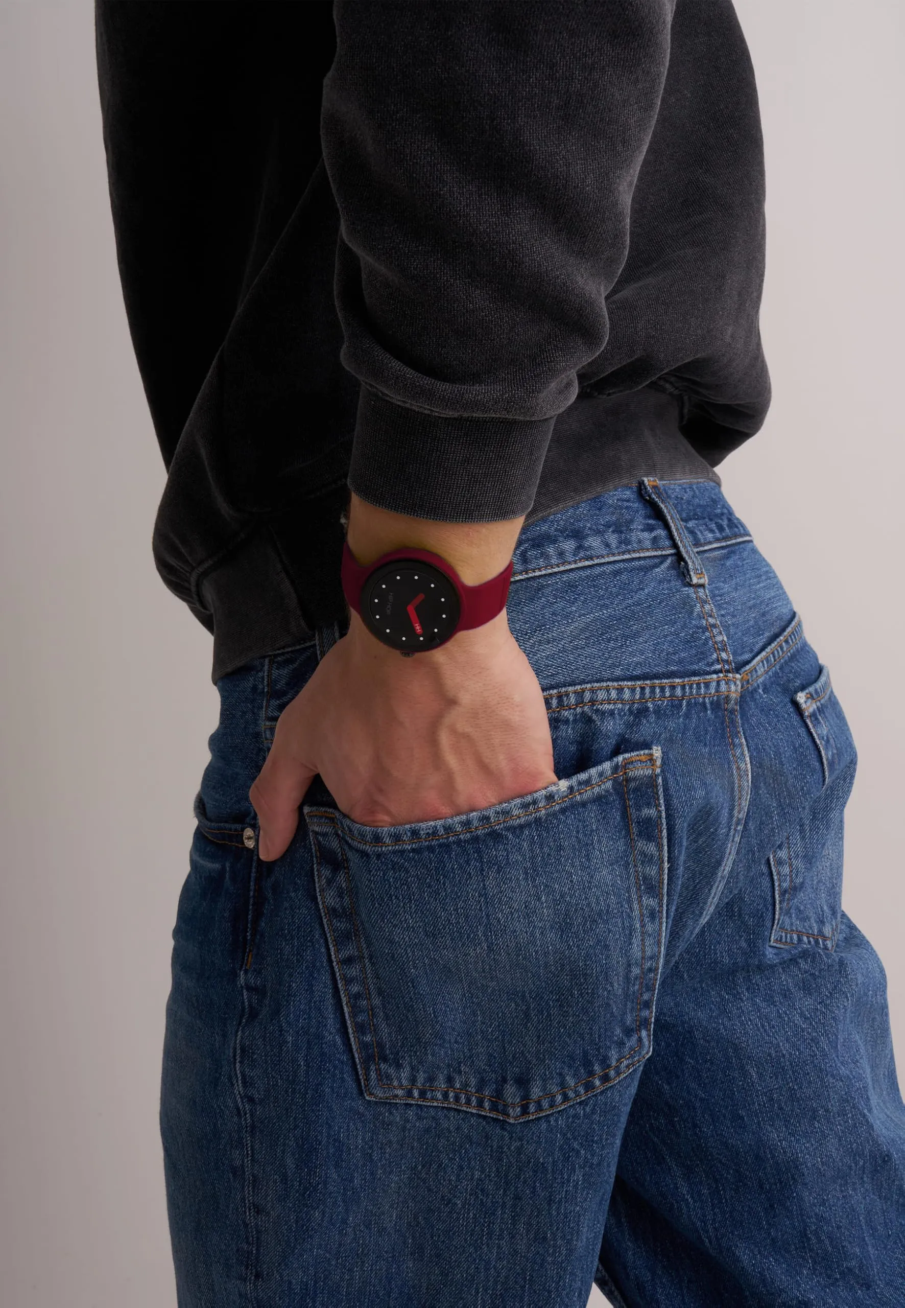 Hip Hop HWU1316 Donna Hero.Next Smartwatch Nero Cinturino Silicone Bordeaux/Light Blue - immagine 8