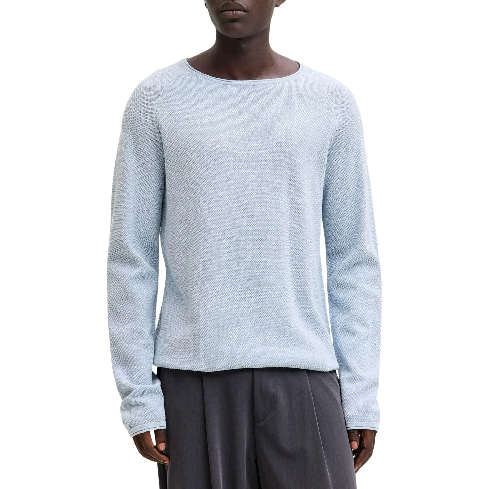 Jack & Jones Jjehill Knit Crew Neck Noos, Celestial Blu, M - immagine 3