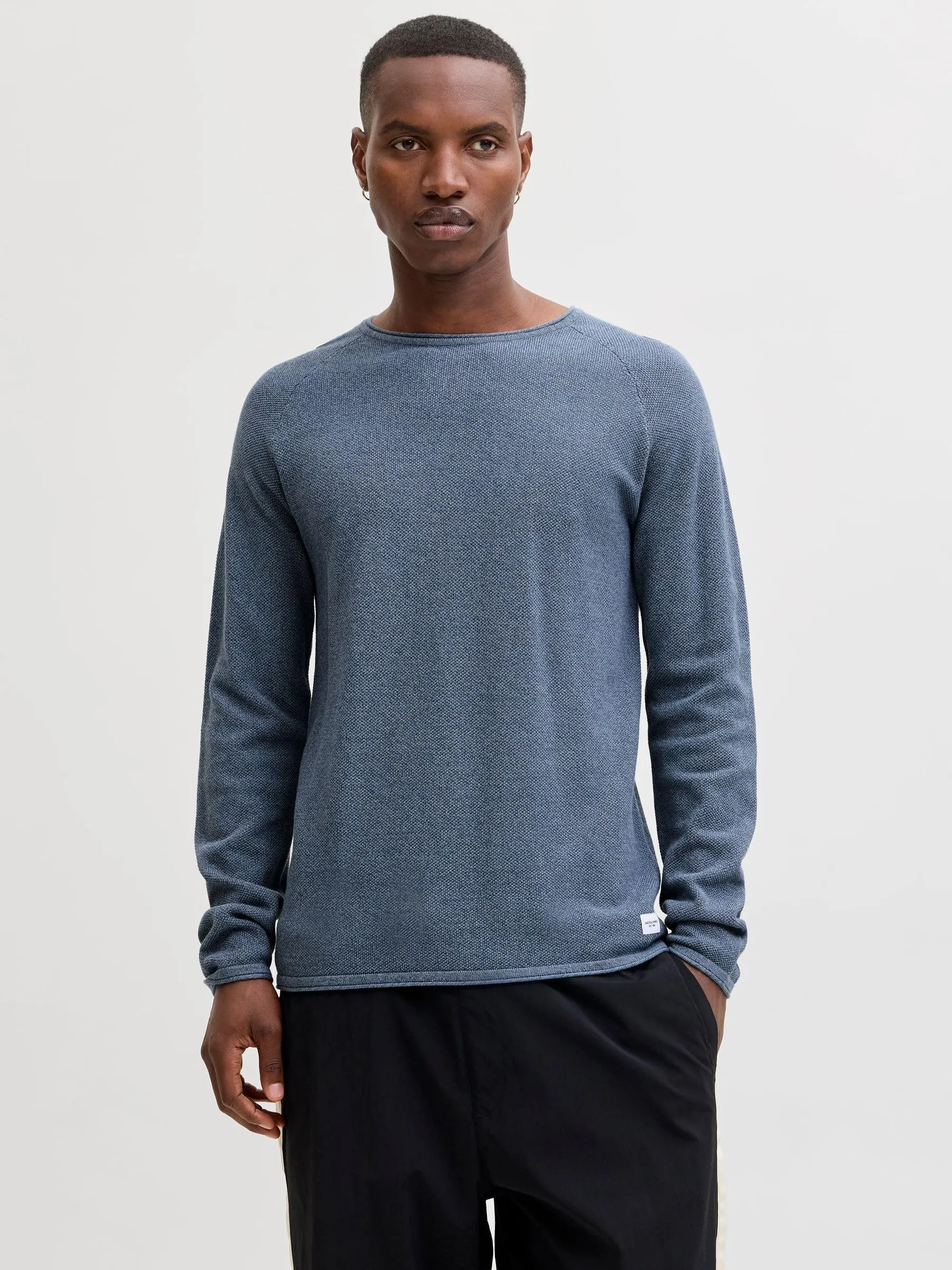 Jack & Jones Jjehill Knit Crew Neck Noos, Miraggio Blu, M - immagine 2