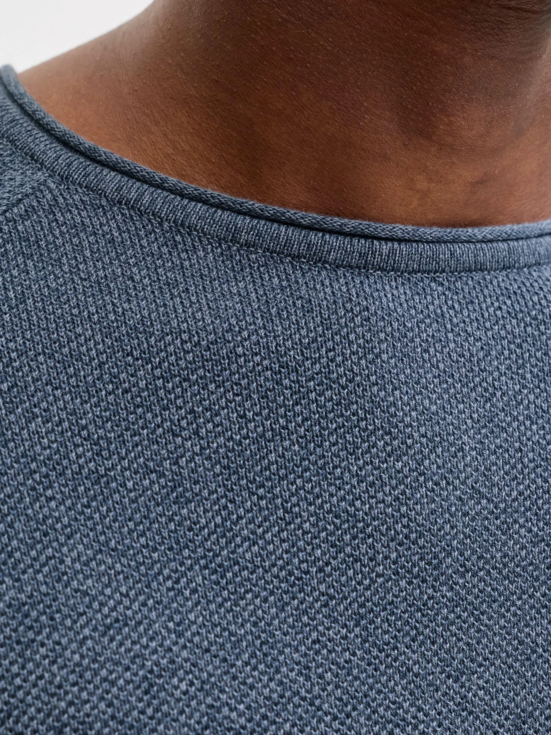Jack & Jones Jjehill Knit Crew Neck Noos, Miraggio Blu, M - immagine 5