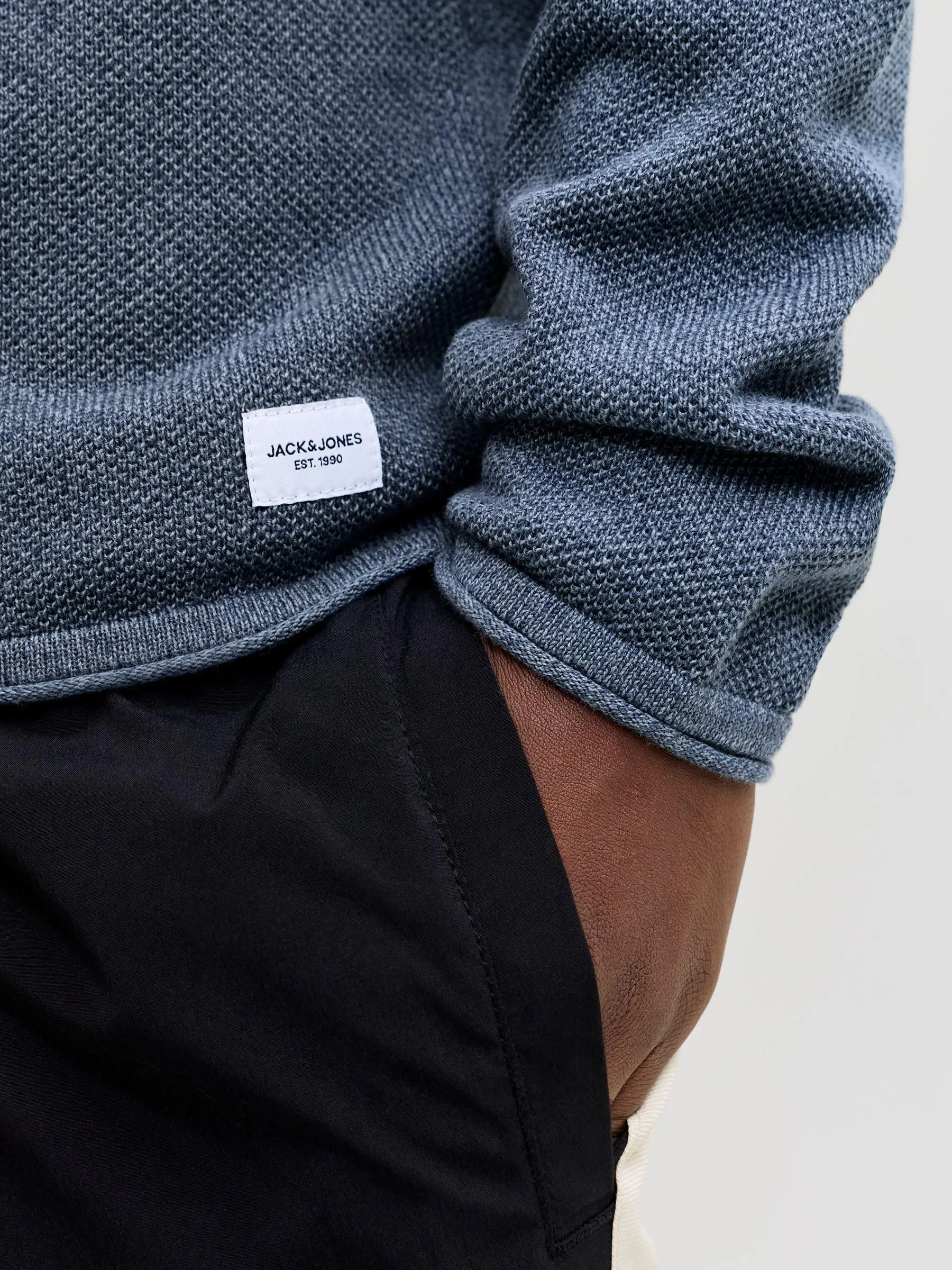 Jack & Jones Jjehill Knit Crew Neck Noos, Miraggio Blu, M - immagine 6