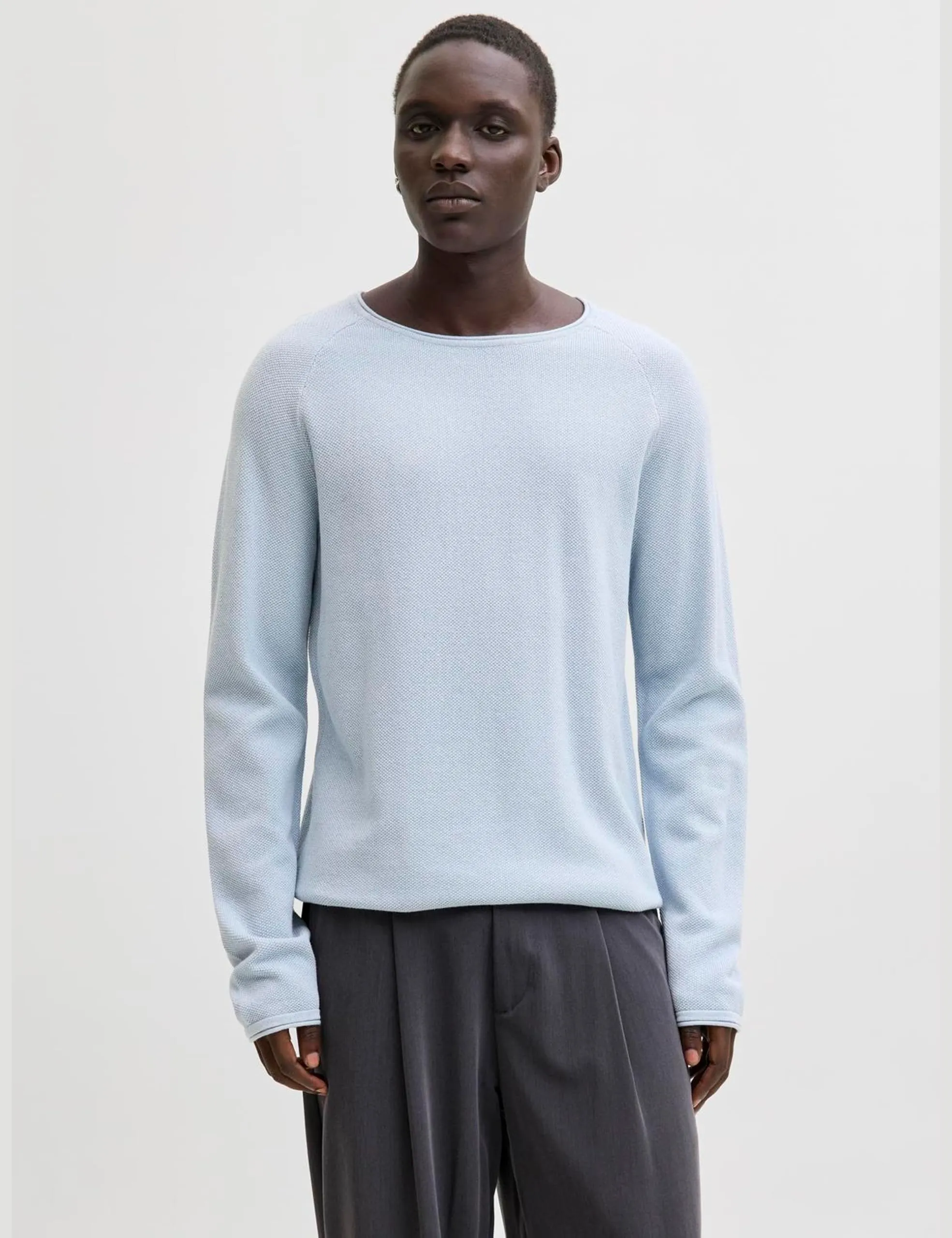 Jack & Jones Jjehill Knit Crew Neck Noos, Celestial Blue, S - immagine 3