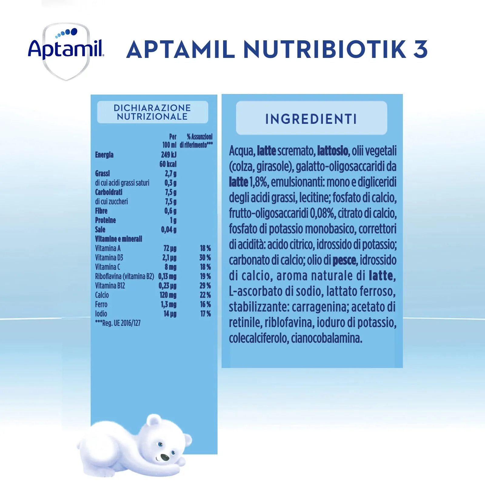 Aptamil 3 Latte di Crescita Liquido per Bambini dai 12 mesi, Pronto all'uso, 6 Litri (6x1L) - immagine 2