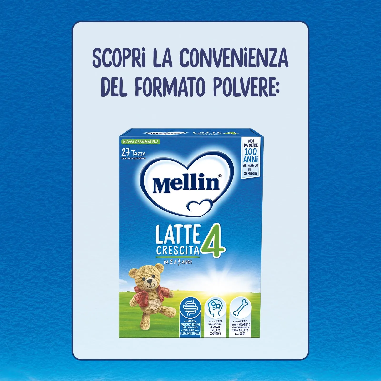 Mellin 4 Latte di Crescita Liquido per Bambini dal 2° al 3° anno, 6x1L - immagine 6