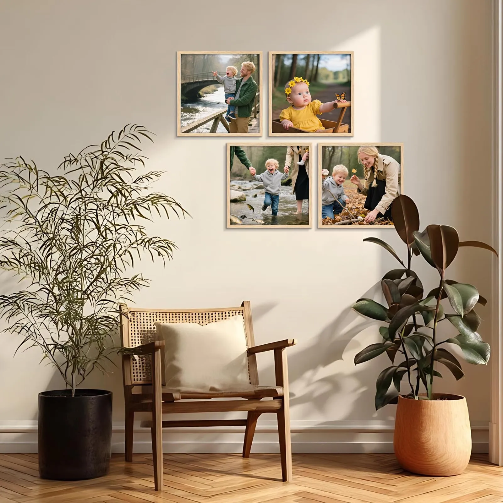 Giftgarden Cornice 30x30 in PVC, Colore Legno Naturale, 1 Pezzo - immagine 5