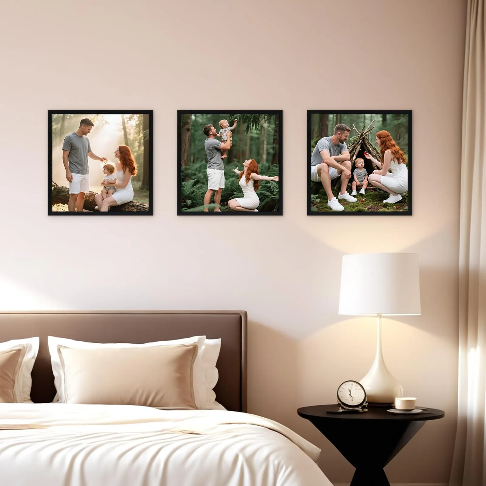 Hoikwo Cornici in PVC Nere, 30x30 cm, Set di 3 - immagine 6
