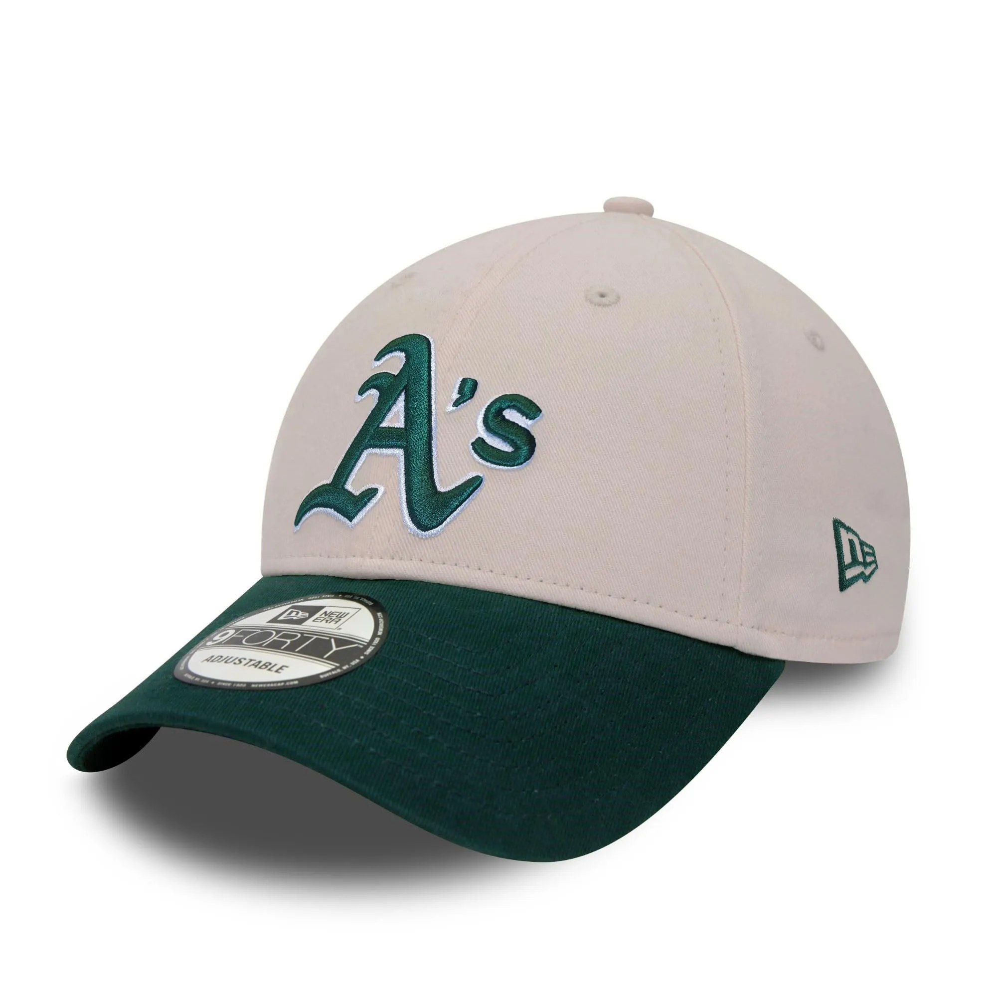 New Era Oakland Athletics 9Forty Visiera a Contrasto Cappello Regolabile Beige - immagine 1
