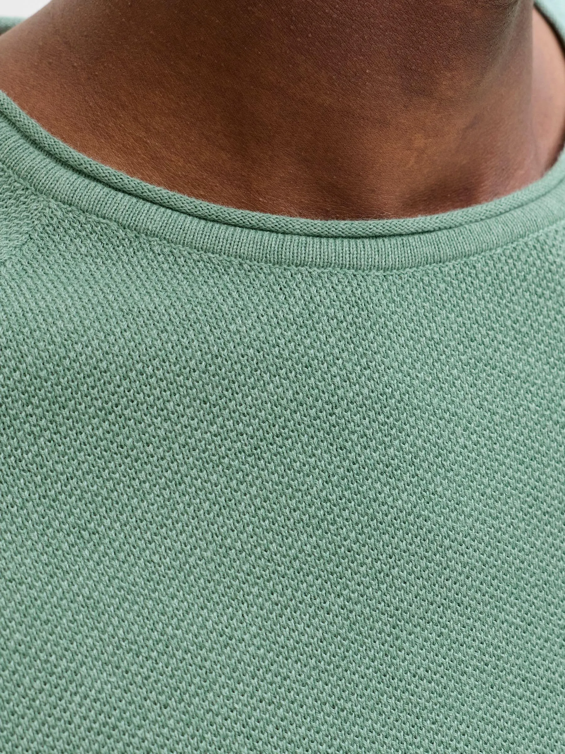 Jack & Jones Jjehill Knit Crew Neck Noos - Granite Green, M - immagine 6