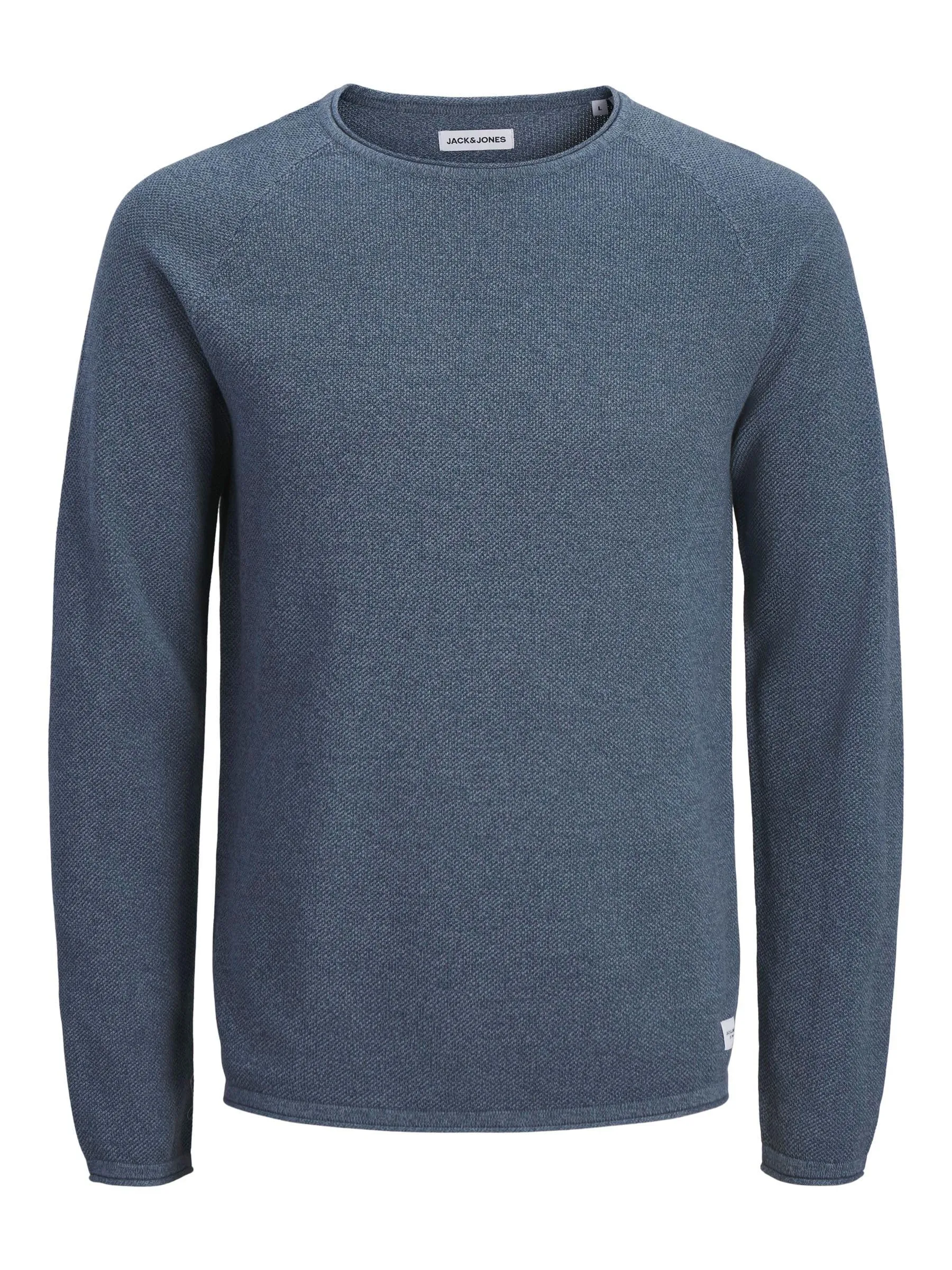 Jack & Jones Jjehill Knit Crew Neck Noos Pullover, Blue Mirage, S - immagine 1