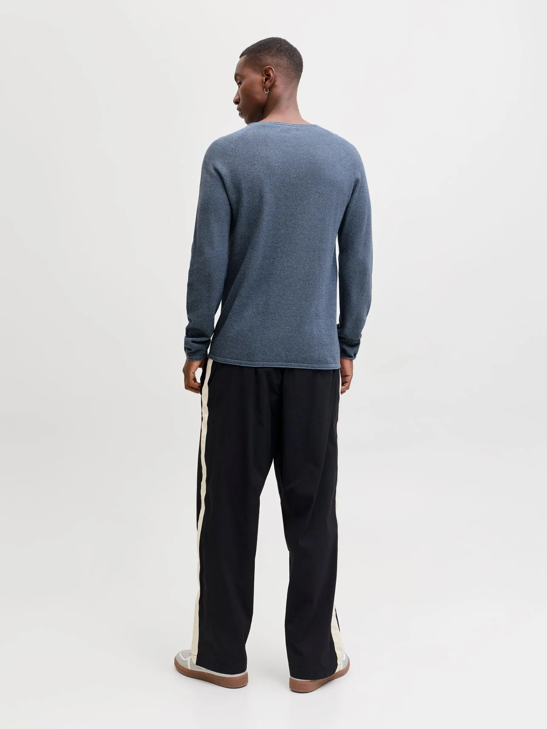 Jack & Jones Jjehill Knit Crew Neck Noos Pullover, Blue Mirage, S - immagine 4