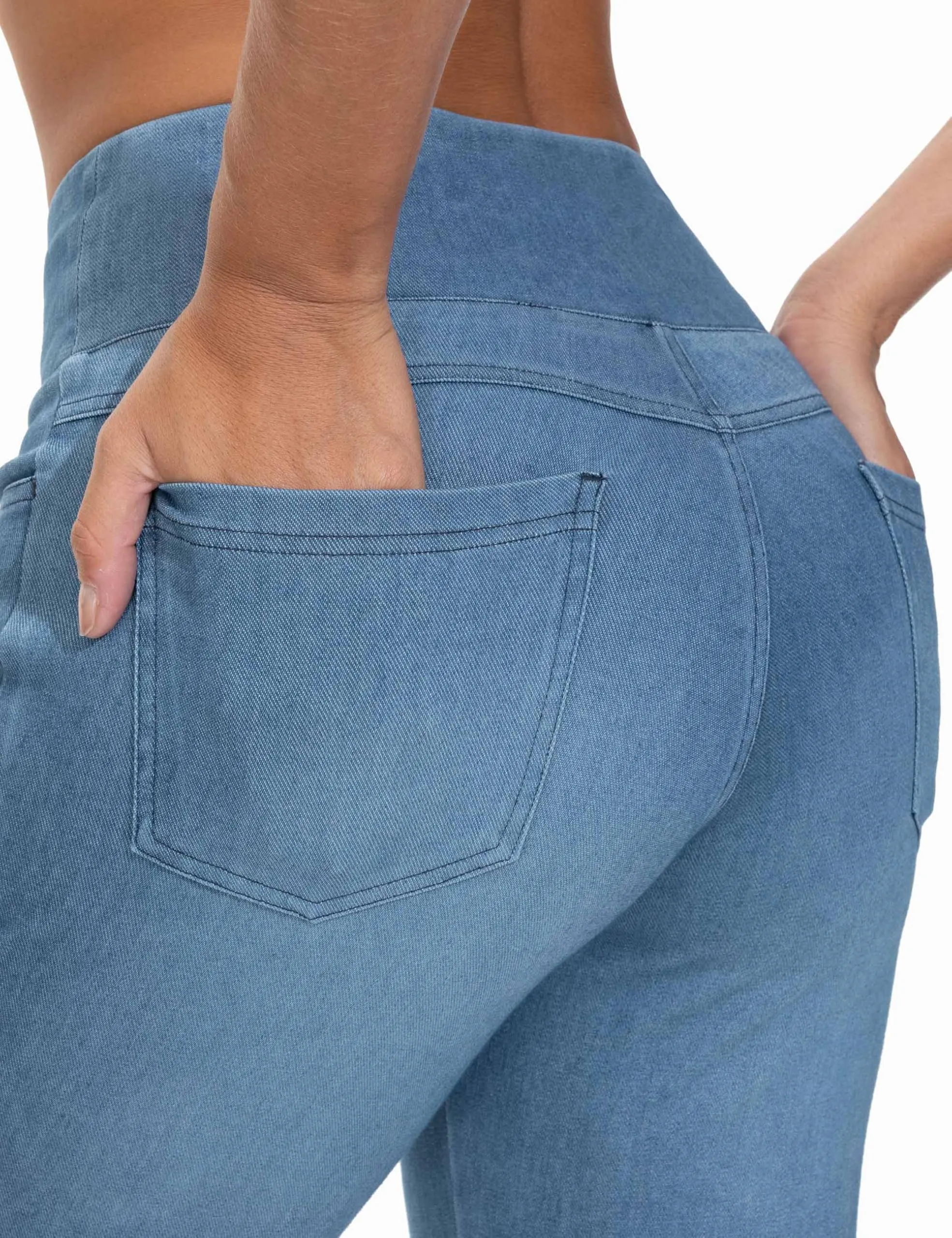 The Gym People Women's High Waist Stretch Bootcut Jeggings - immagine 5