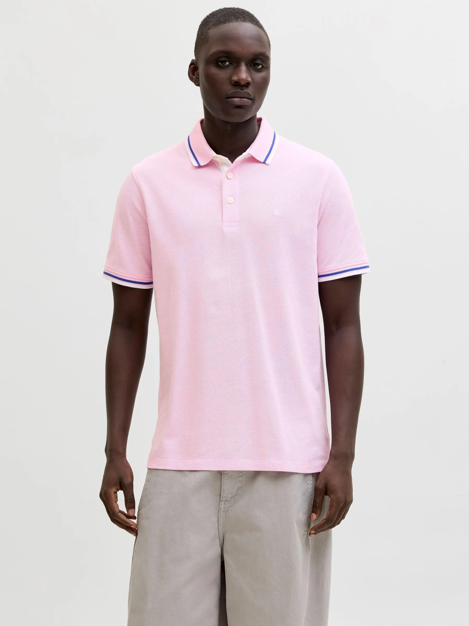 Jack & Jones Jjepaulos Polo S Noos, Prism Pink, S - immagine 3