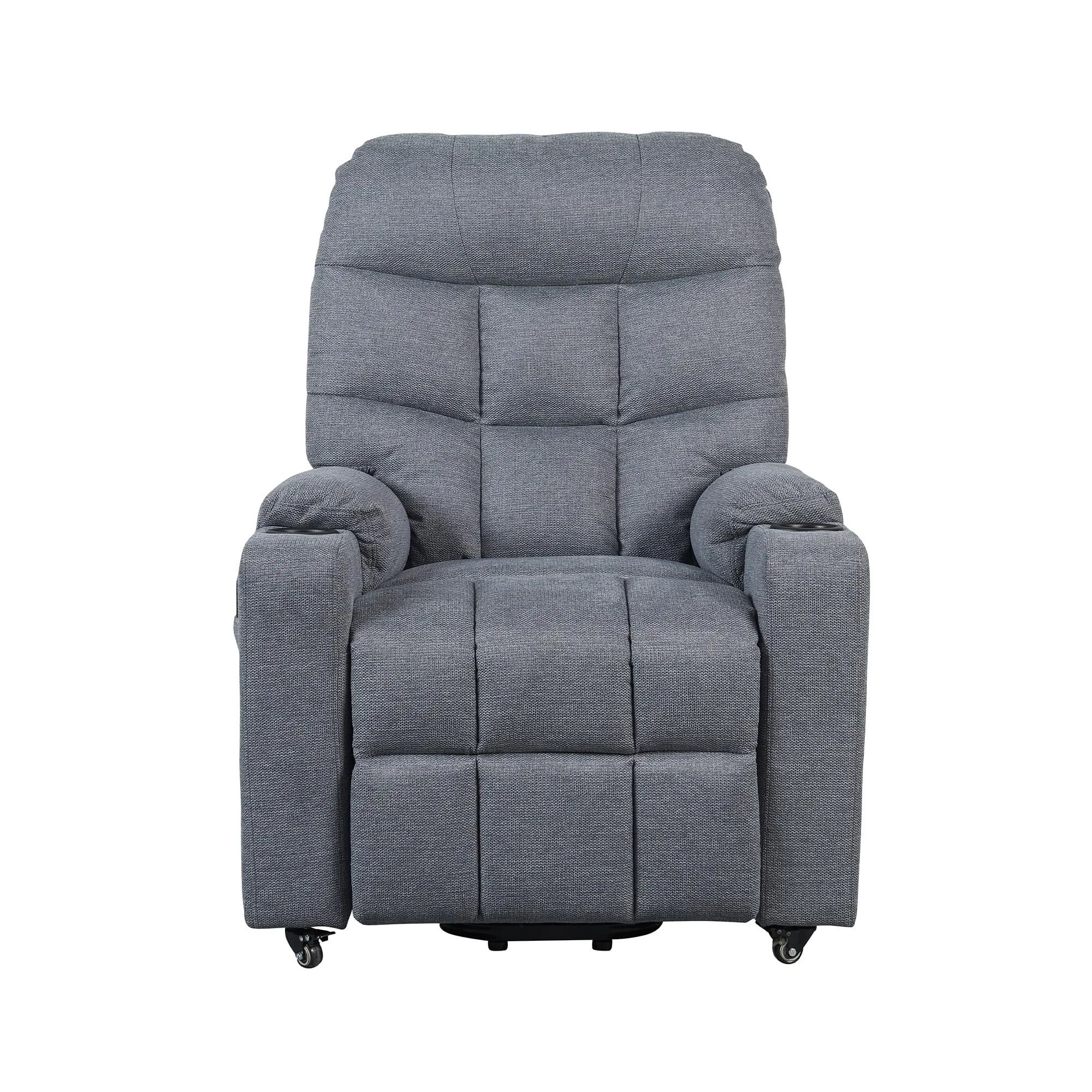 Poltrone Italia Patty 1 Poltrona Relax Alzapersona Grigio con Kit 4 Ruote - immagine 7