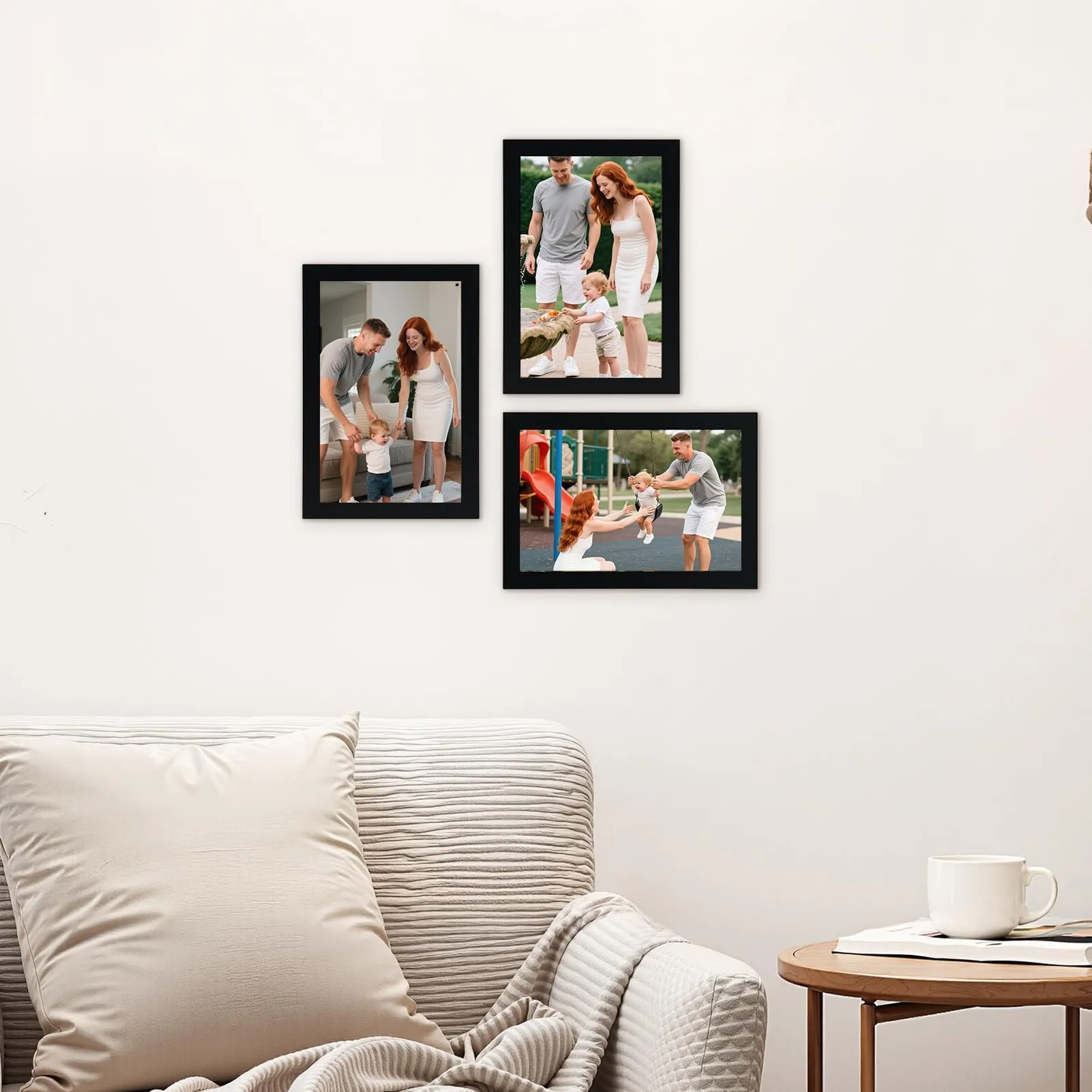 Hoikwo Cornice in PVC Nera 10x15, Set di 3 - immagine 5