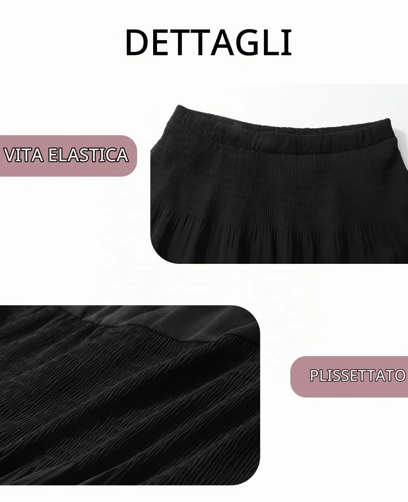 Genfien Gonna Lunga in Chiffon con Fodera da Donna - immagine 5