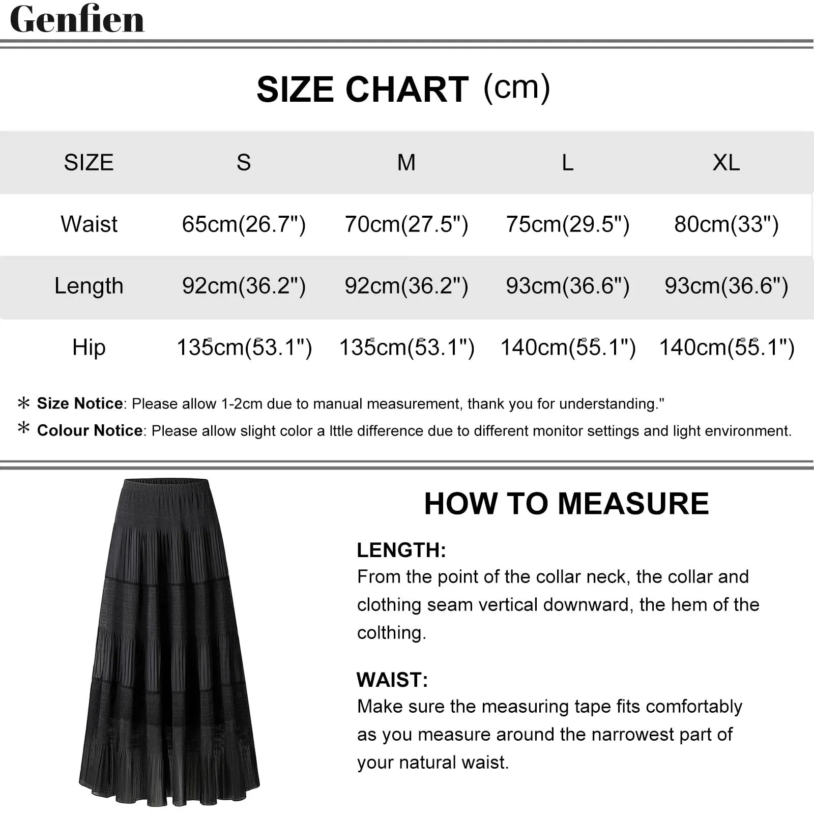 Genfien Gonna Lunga in Chiffon con Fodera da Donna - immagine 7