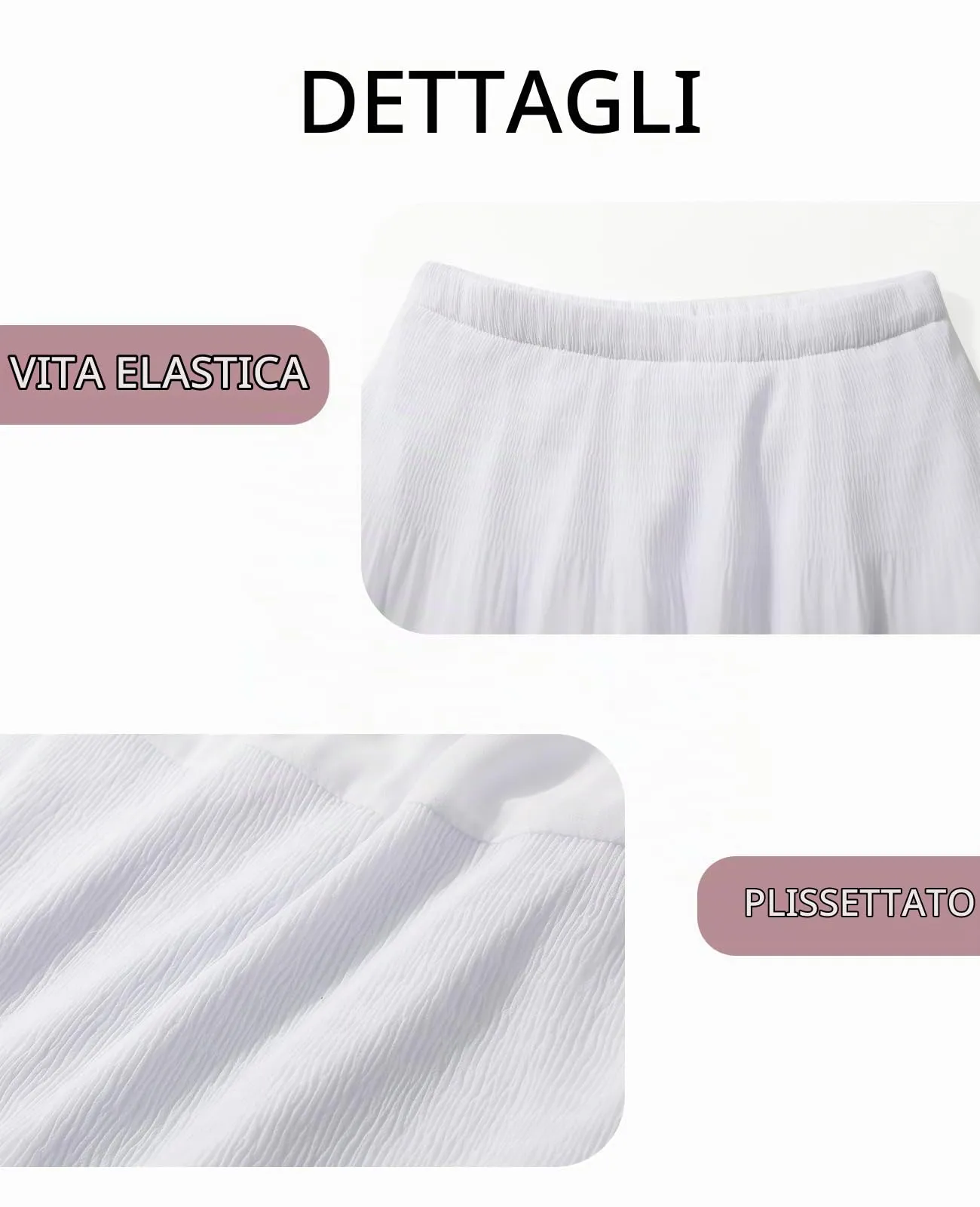 Genfien Gonna Lunga in Chiffon con Fodera da Donna - immagine 5