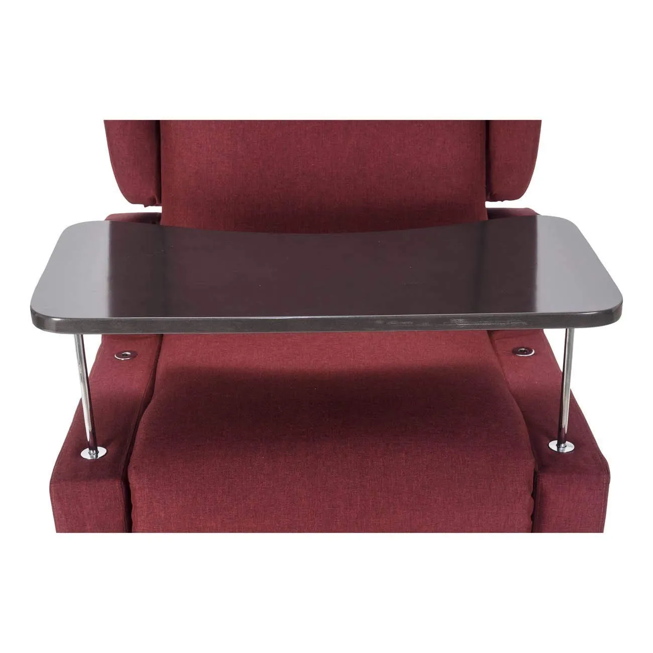 Poltrone Italia Poltrona Relax Elettrica Vertical, 2 Motori, Reclinazione Indipendente, Roller, Memory, Braccioli Estraibili, Tavolino, Rosso - immagine 7