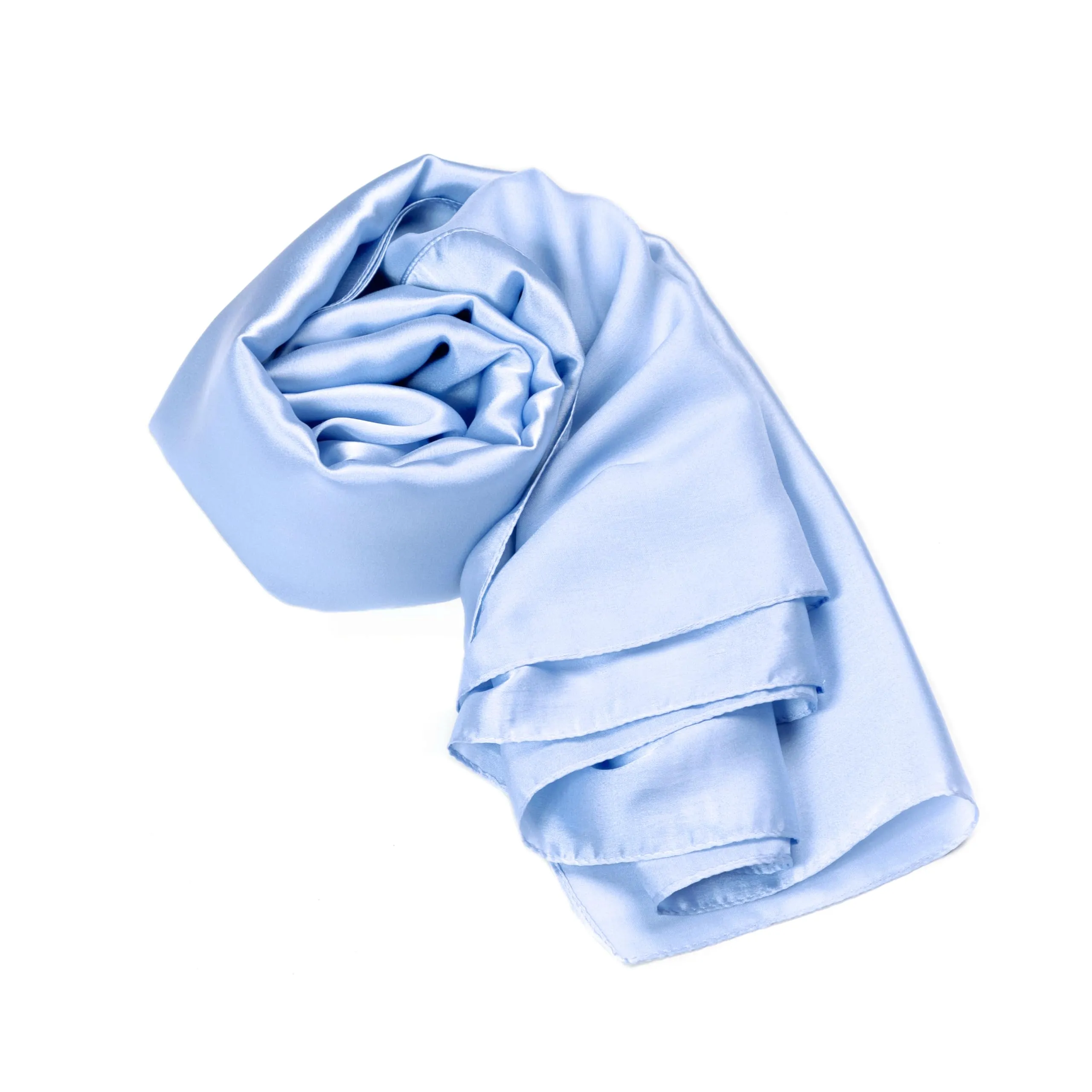 MAPIMANIA Stola Donna in Misto Seta 180x90 cm Azzurro - immagine 1