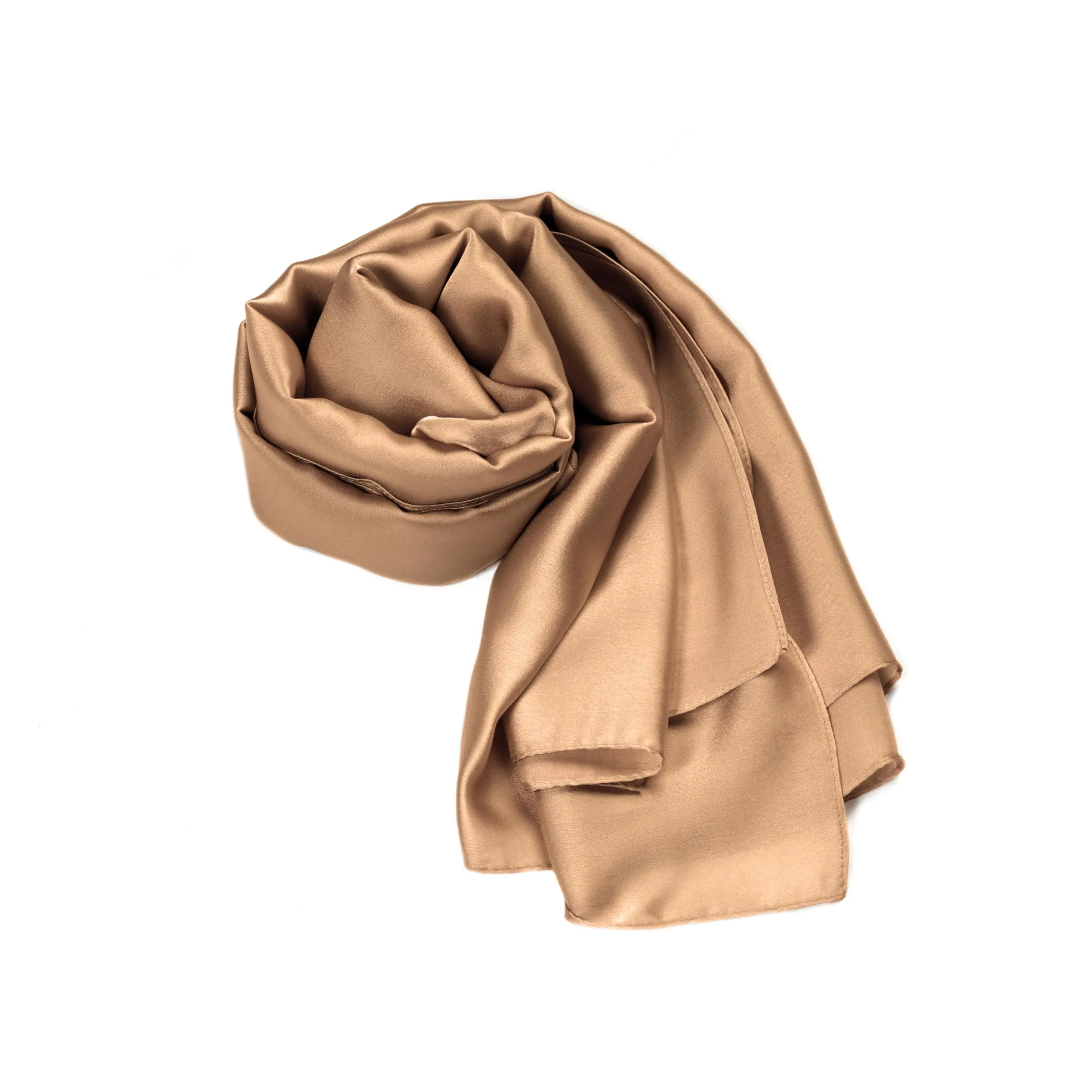 MAPIMANIA Stola Donna in Misto Seta 180x90 cm Bronzo - immagine 1