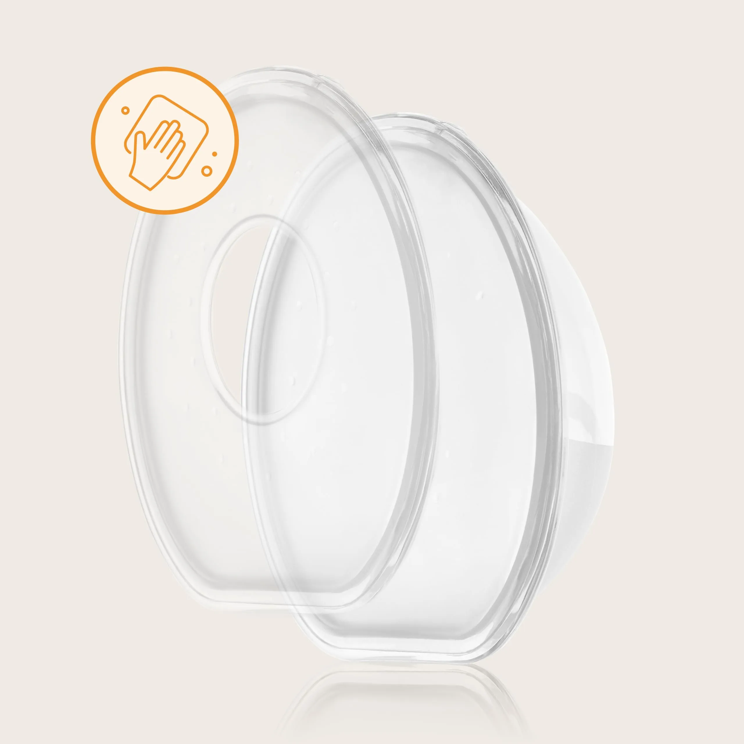 Lionelo Milky Simple Raccoglilatte in Silicone BPA Free, 2 Pezzi - immagine 6