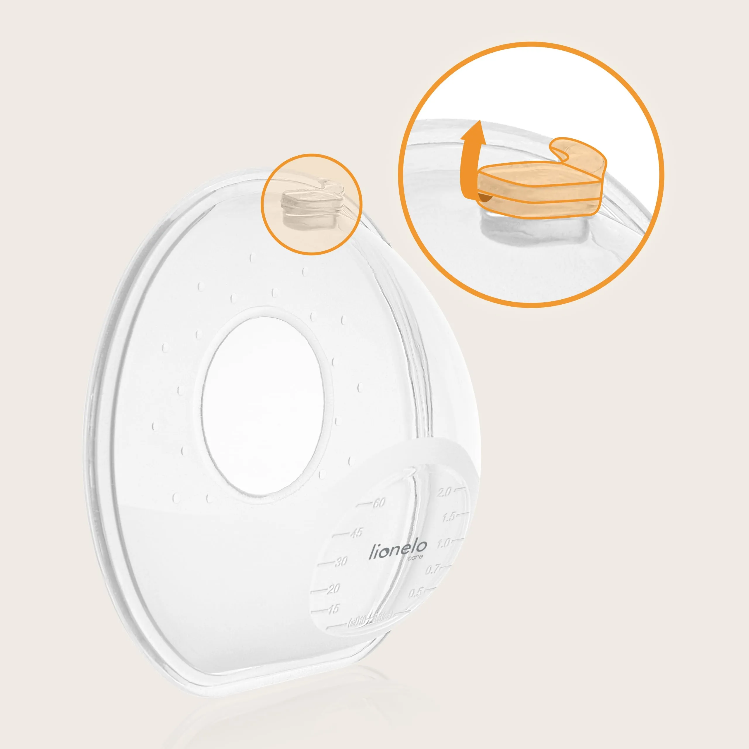 Lionelo Milky Simple Raccoglilatte in Silicone BPA Free, 2 Pezzi - immagine 7