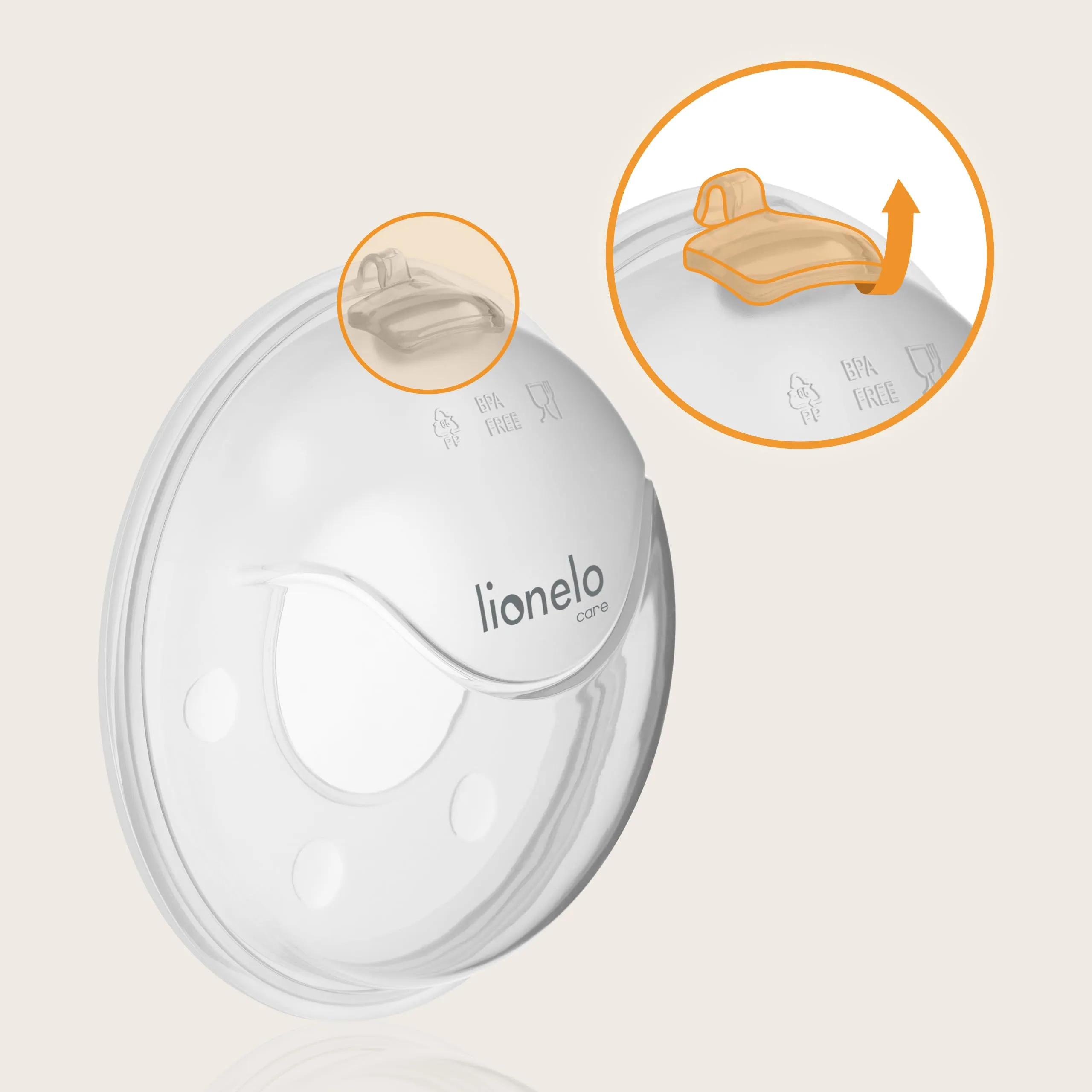 Lionelo Milky Plus Raccoglilatte in Silicone Senza BPA, 2 Pezzi con Custodia - immagine 7