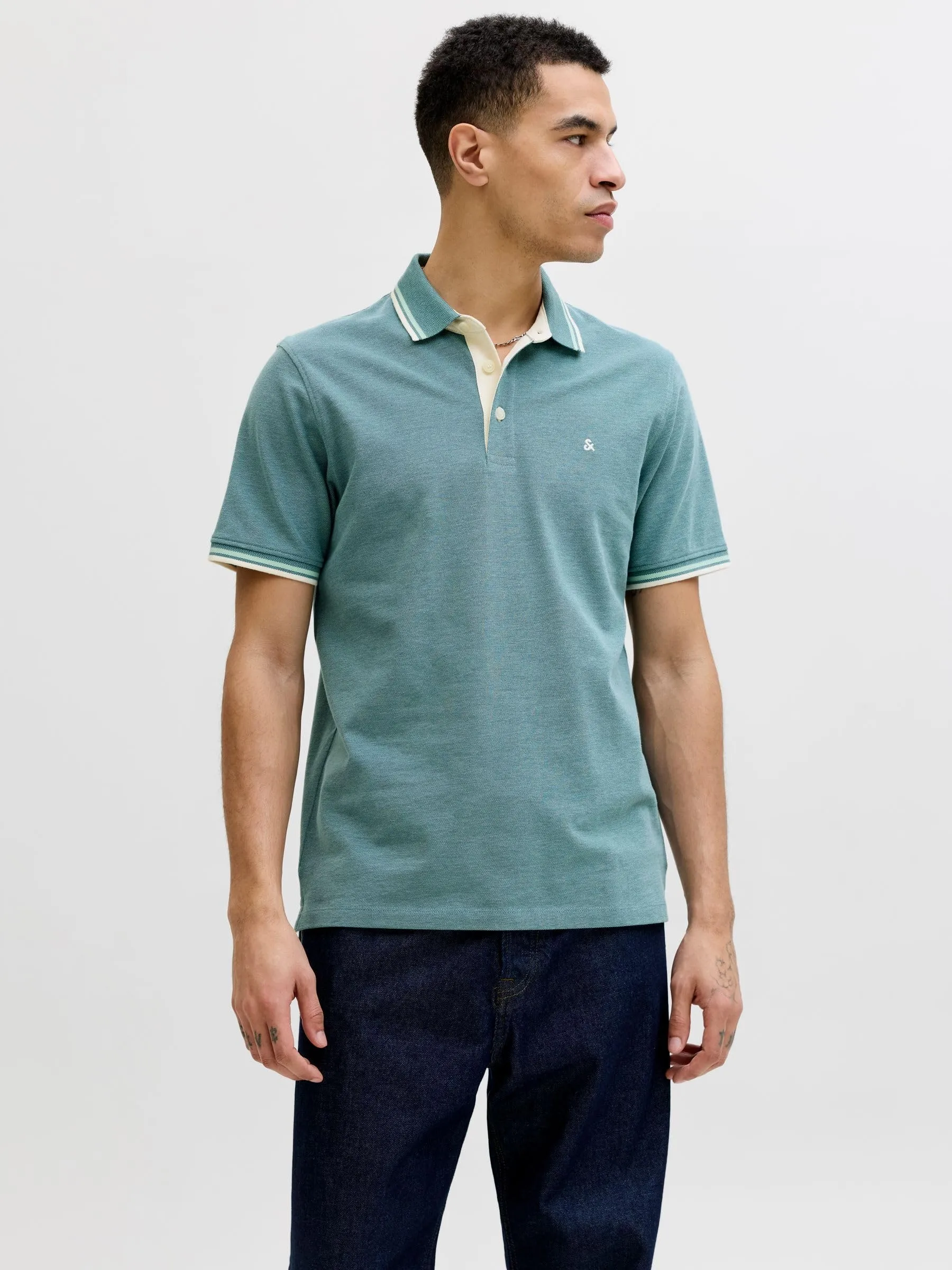 Jack & Jones Jjepaulos Polo S Noos, Profondo Atlantico, M - immagine 2