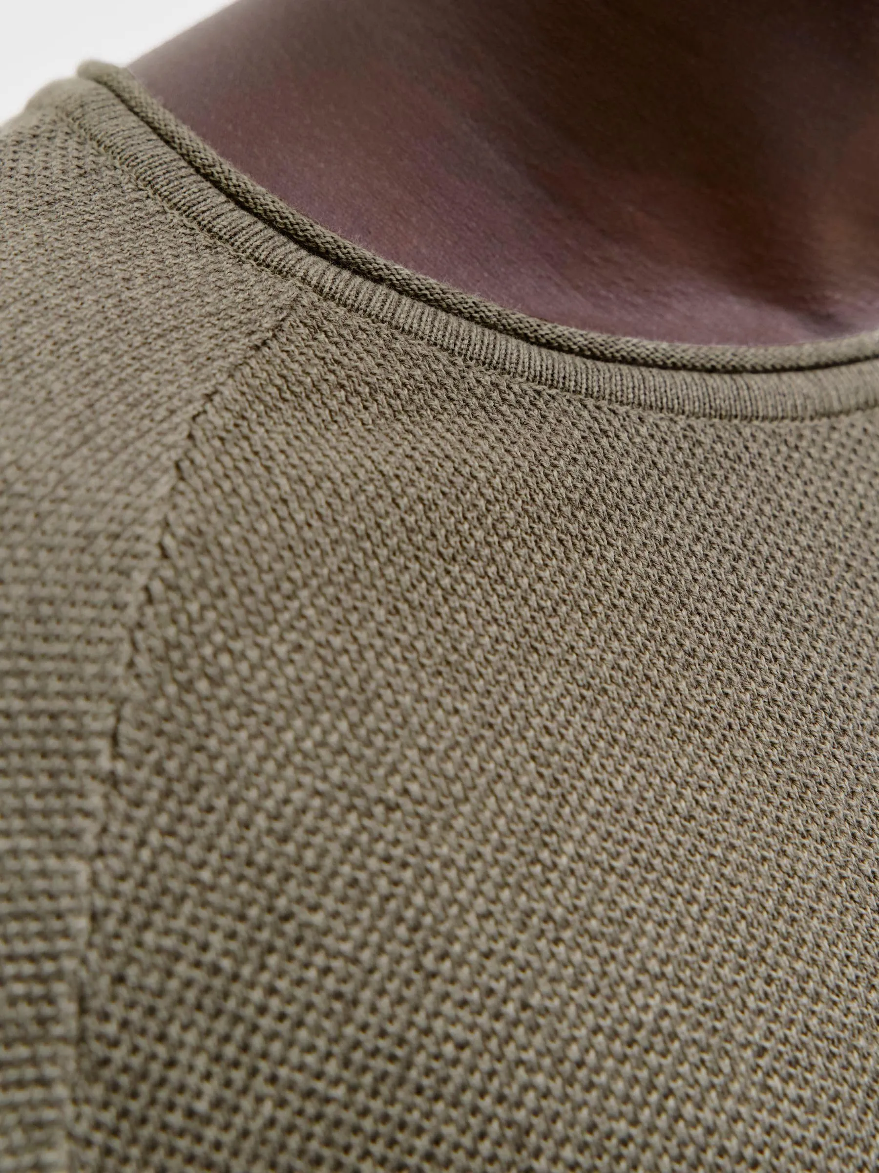 Jack & Jones Jjehill Knit Crew Neck Noos - Vetiver, M - immagine 6