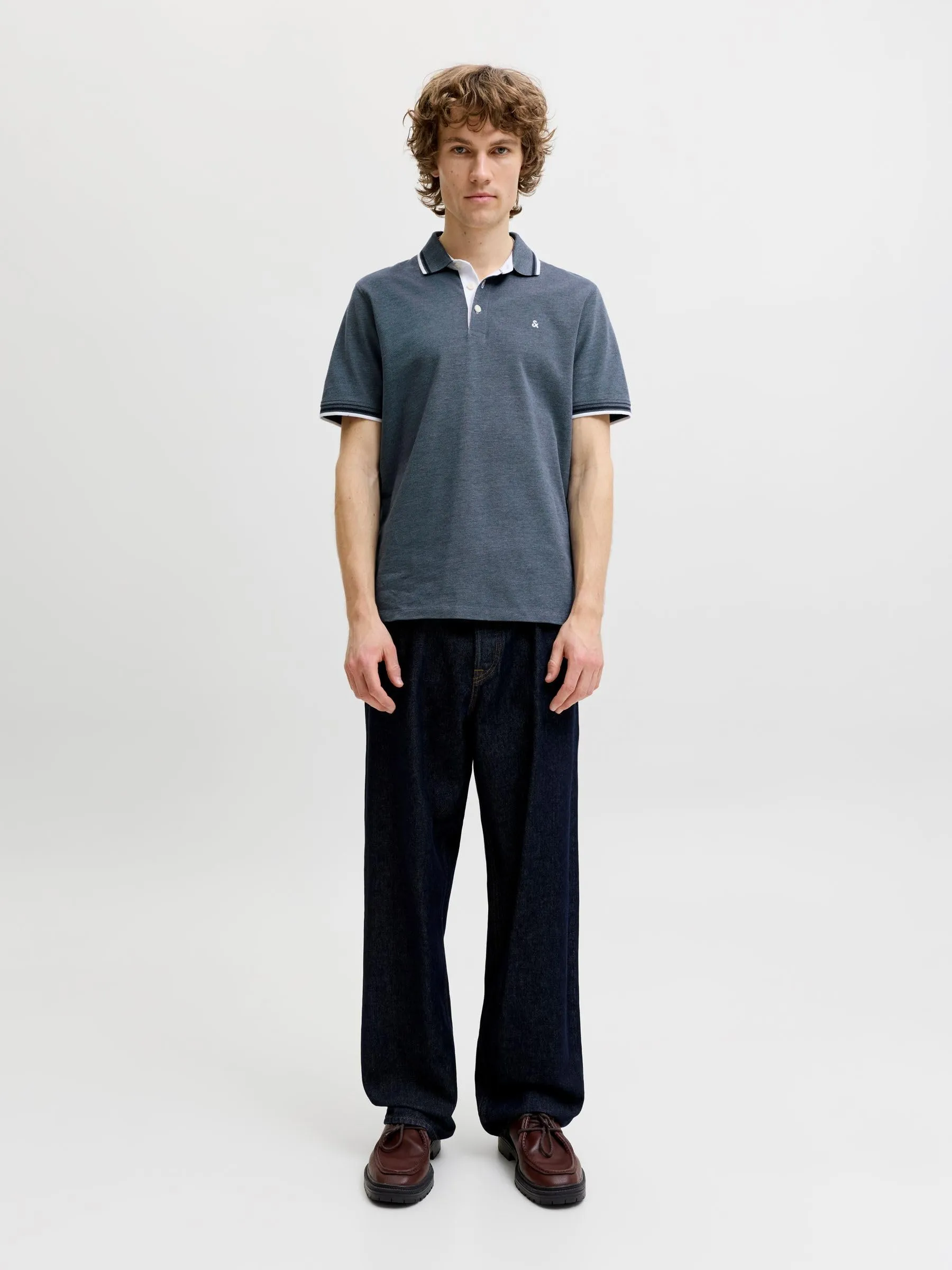 Jack & Jones Jjepaulos Polo S Noos, Miraggio Blu, M - immagine 4