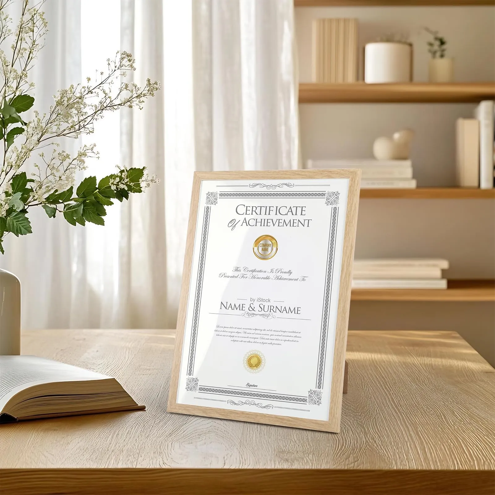 Ditwis Cornice A4 Color Naturale per Foto e Documenti 21x29,7 cm - immagine 4