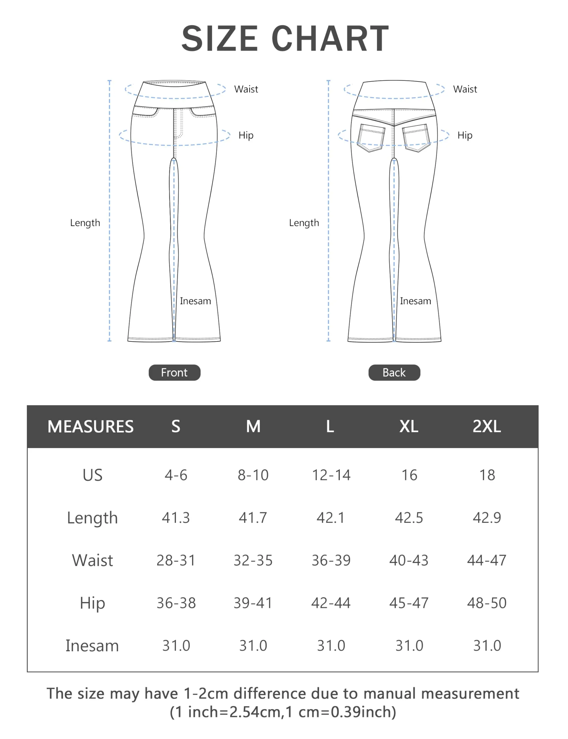 The Gym People Jeans Bootcut Donna Vita Alta Stretch Jeggings Zampa - immagine 8