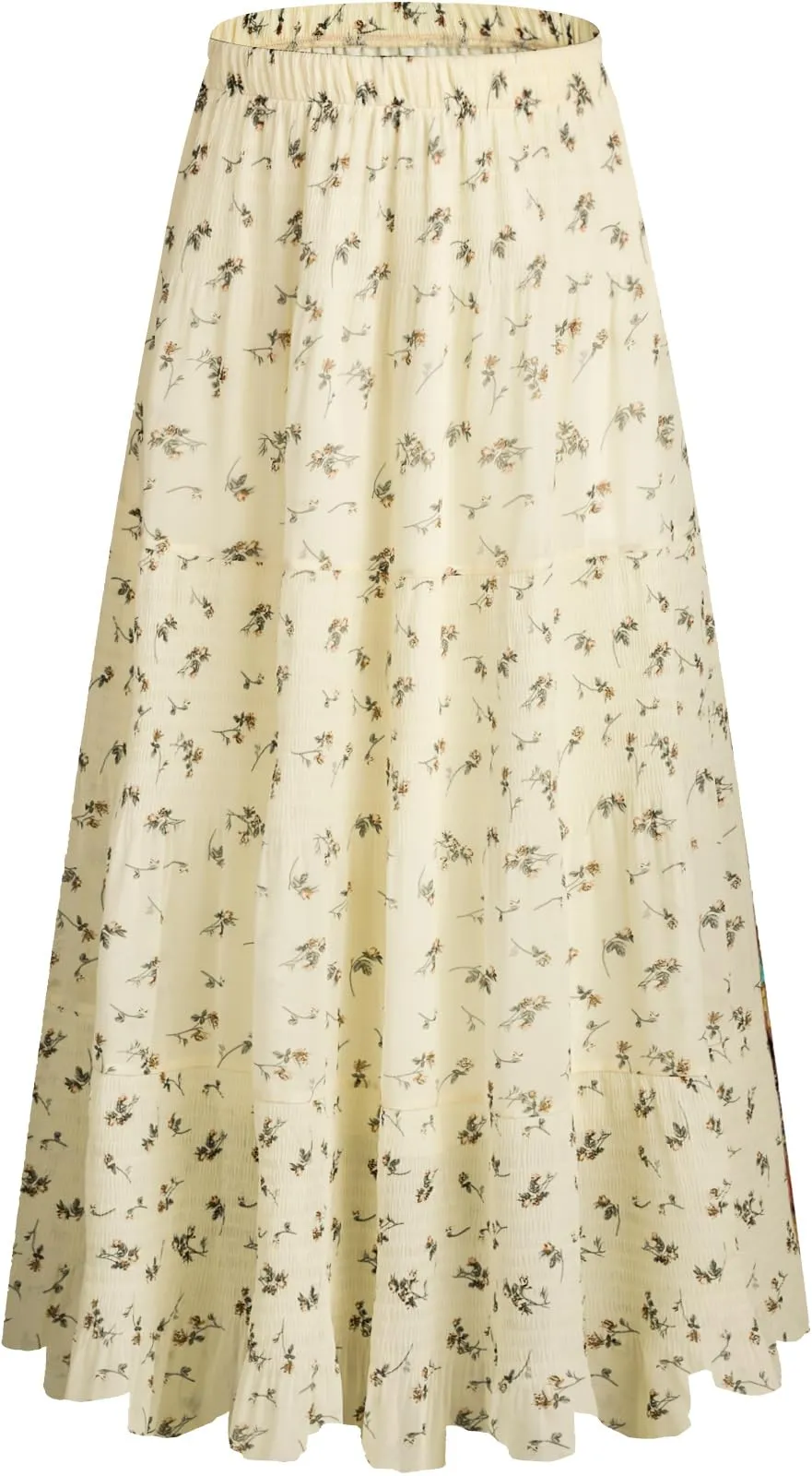 Genfien Gonna Lunga in Chiffon con Fodera da Donna - immagine 1
