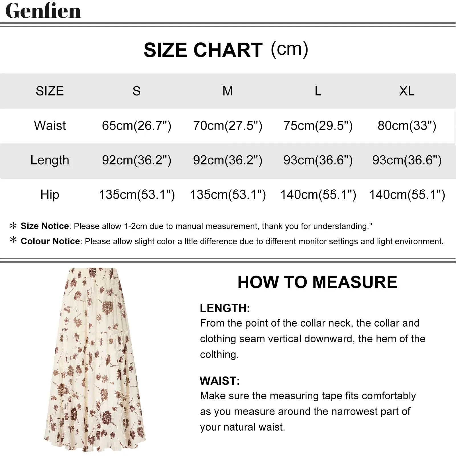 Genfien Gonna Lunga in Chiffon con Fodera da Donna - immagine 6