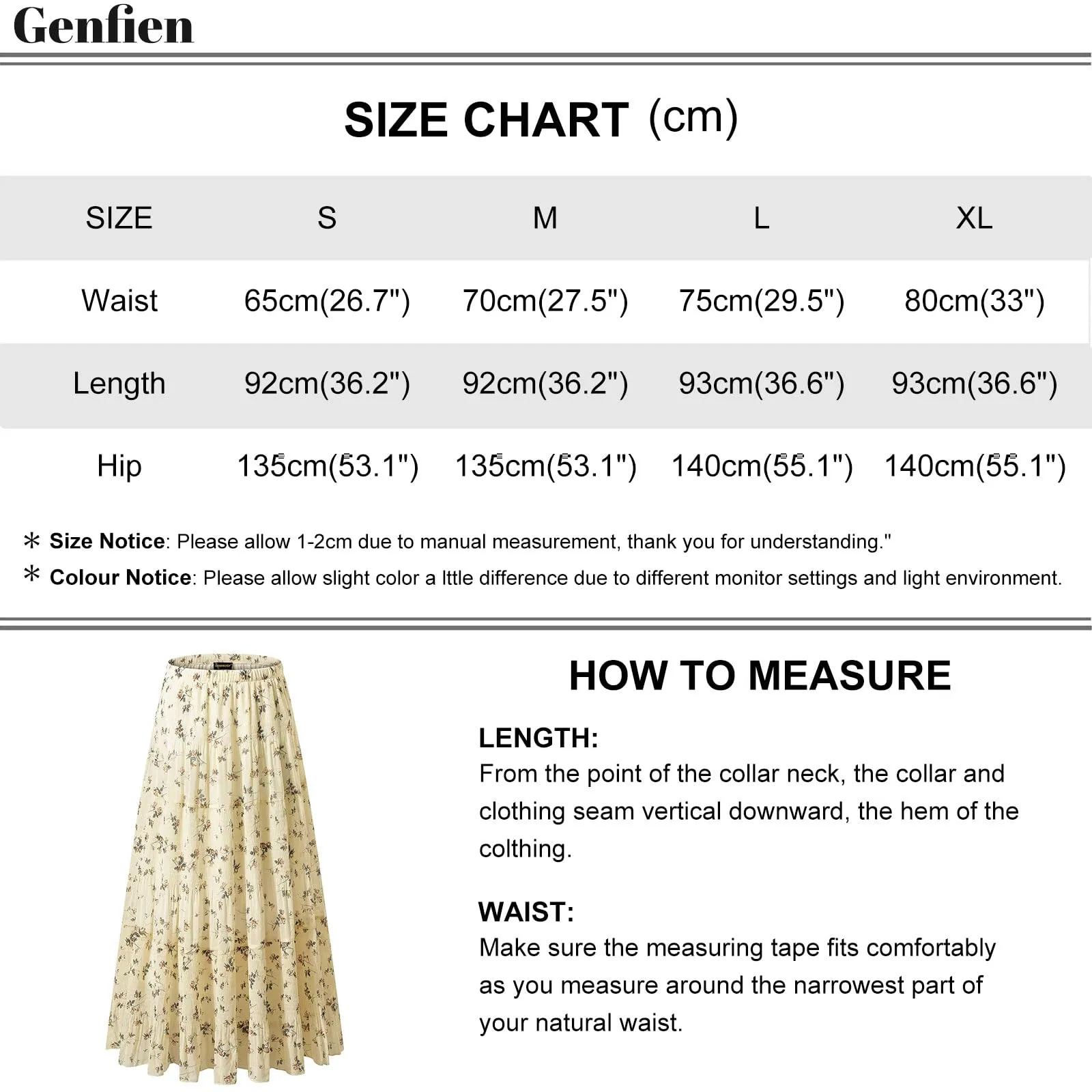 Genfien Gonna Lunga in Chiffon con Fodera da Donna - immagine 7
