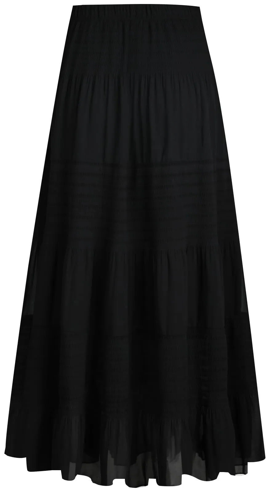Genfien Gonna Lunga in Chiffon con Fodera da Donna - immagine 4
