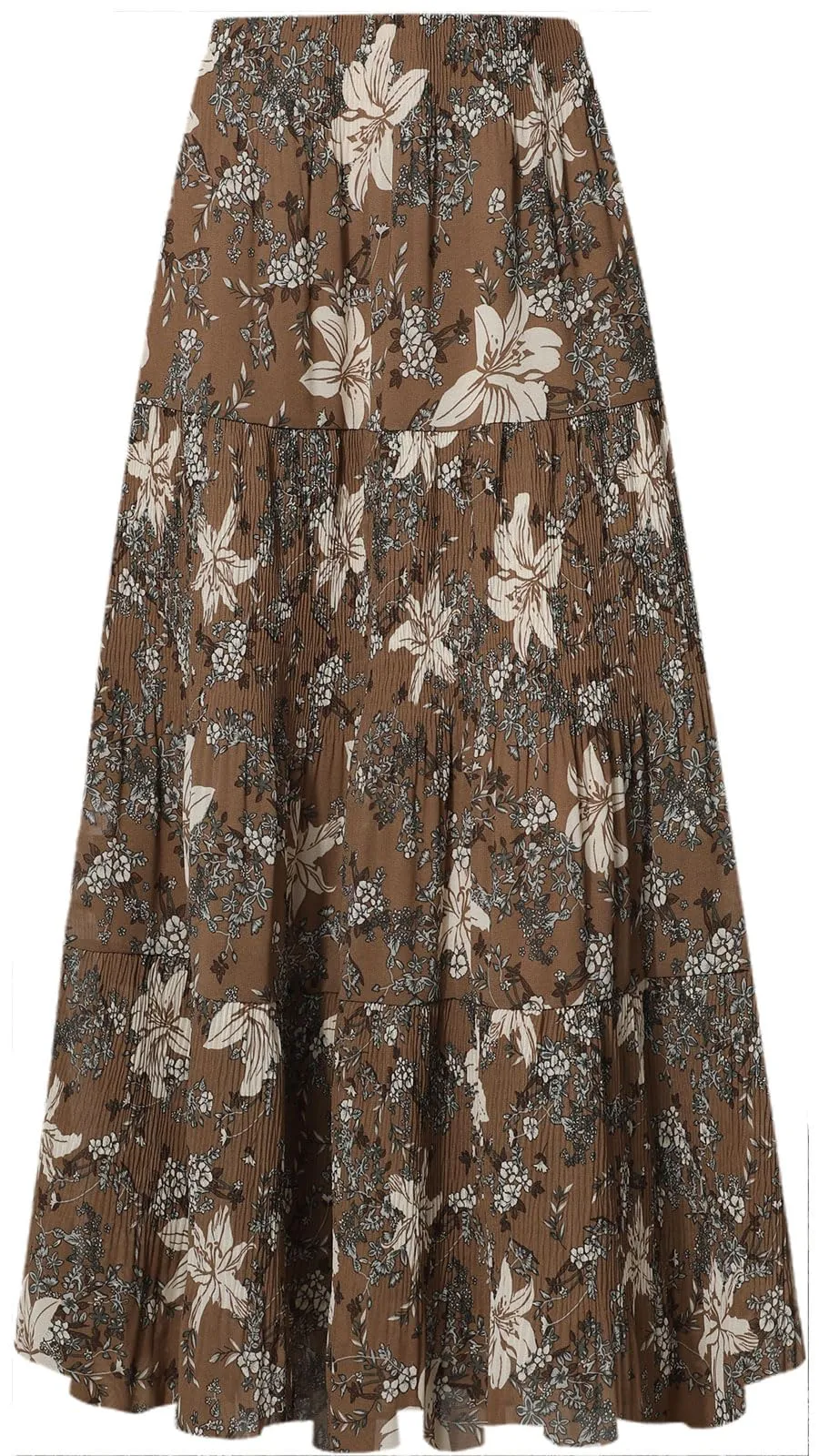 Genfien Gonna Lunga in Chiffon con Fodera da Donna - immagine 1