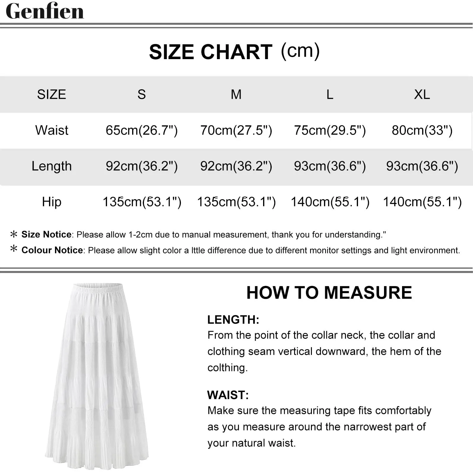 Genfien Gonna Lunga in Chiffon con Fodera da Donna - immagine 7