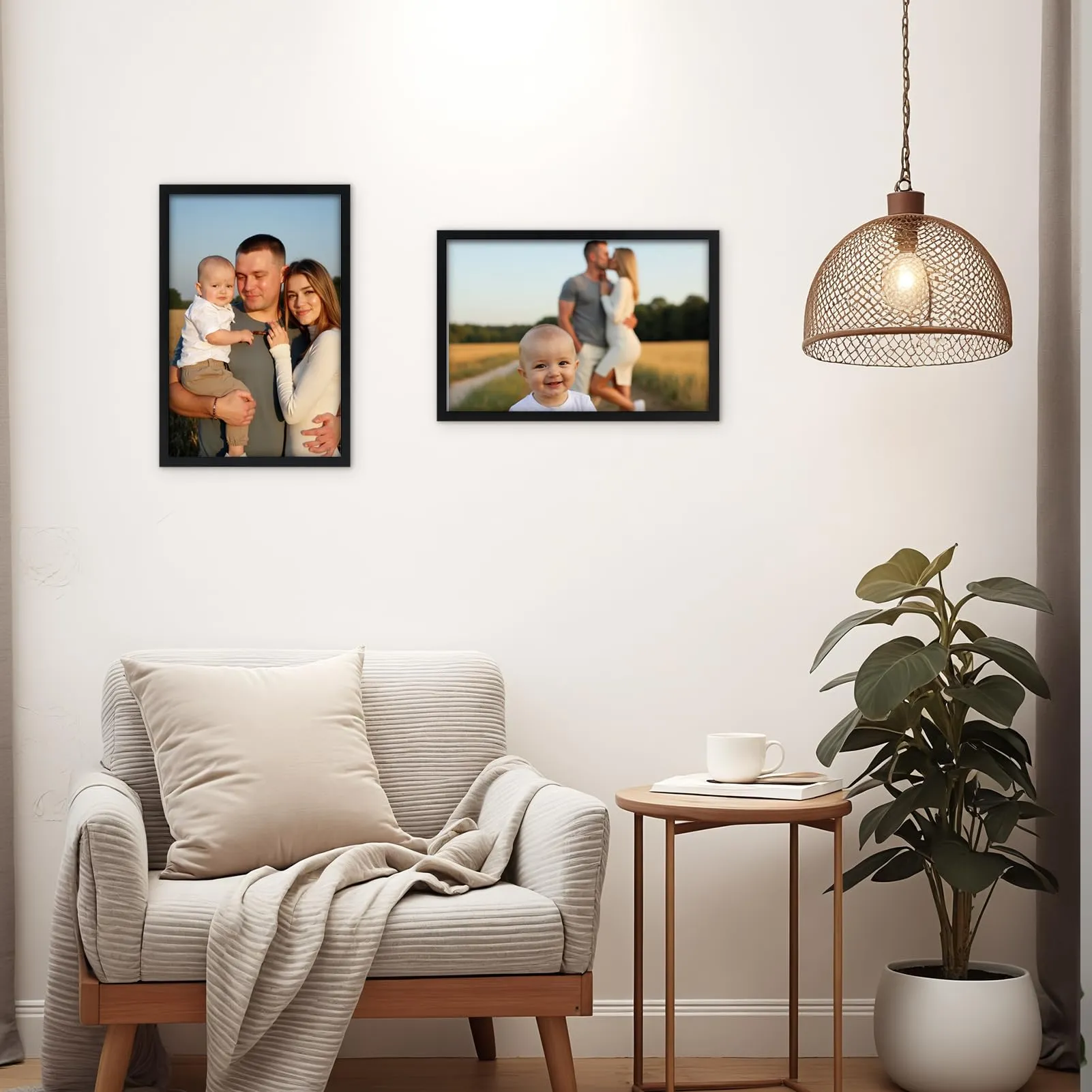 Hoikwo Cornice in PVC Nera 20x30, Set da 3 Pezzi - immagine 6