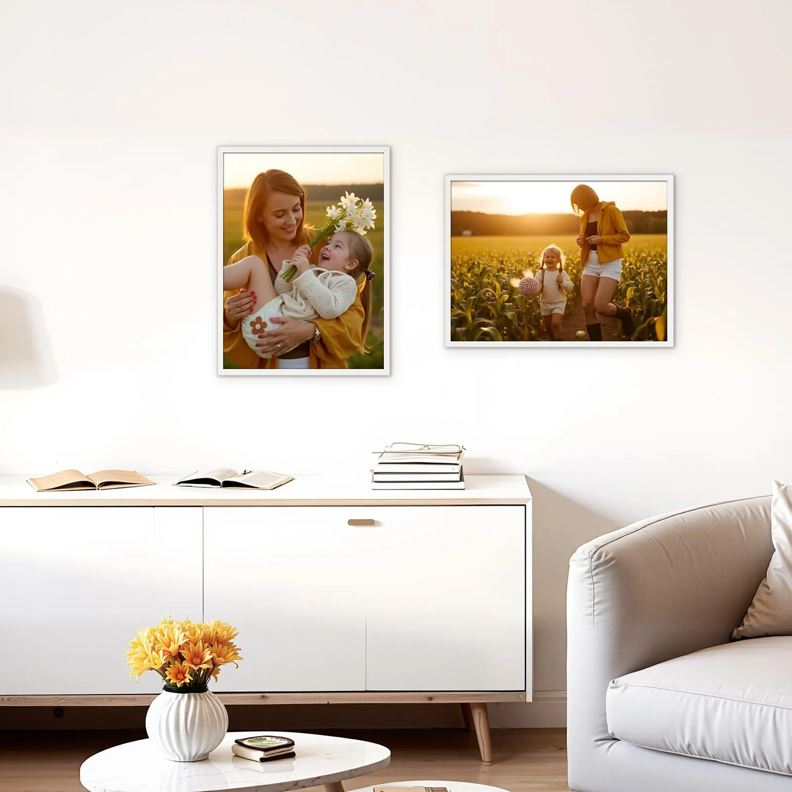 Hoikwo Cornice Foto in PVC Bianca 30x40 cm, Set da 3 Pezzi - immagine 5