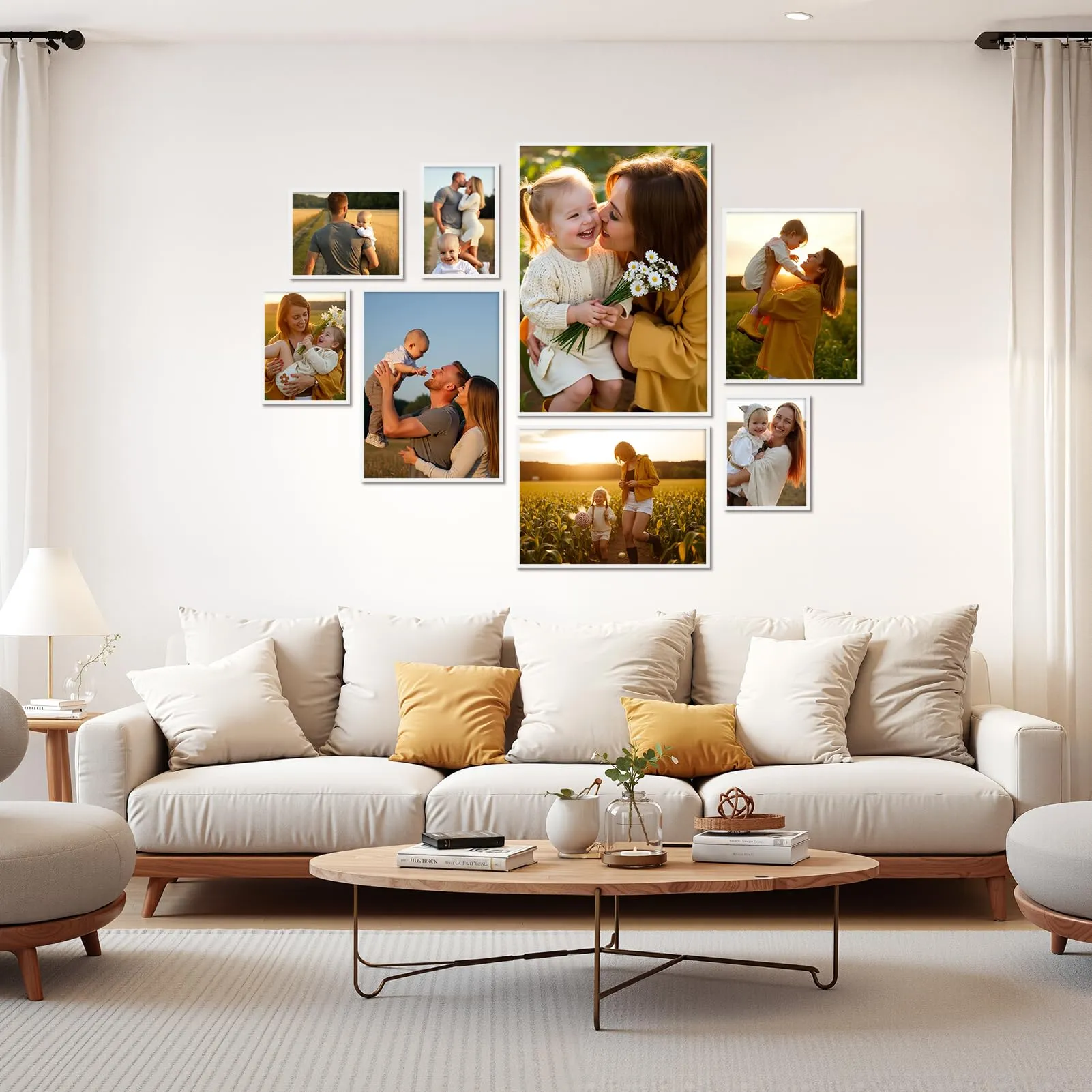 Hoikwo Cornice Foto in PVC Bianca 30x40 cm, Set da 3 Pezzi - immagine 6