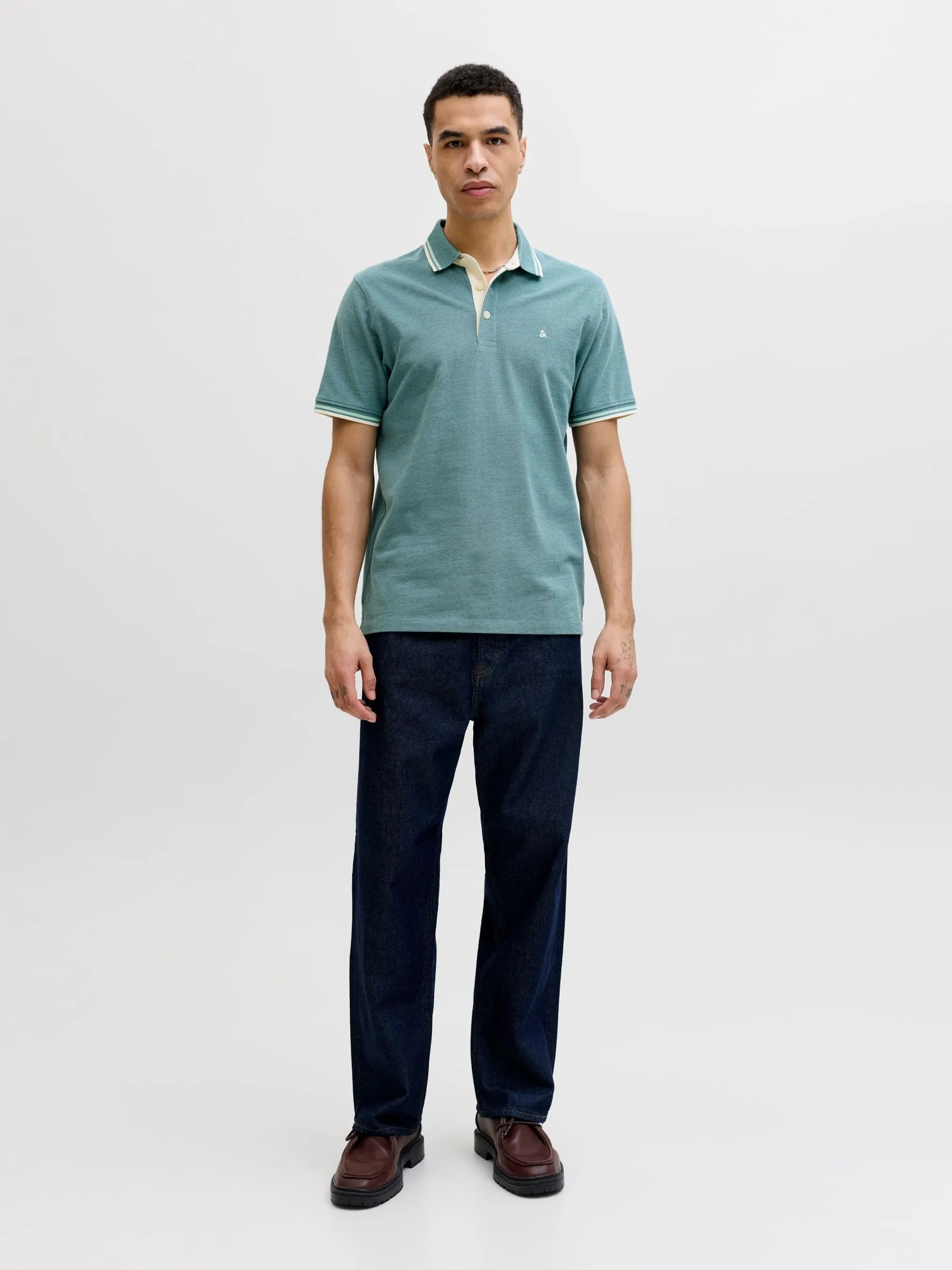 Jack & Jones Jjepaulos Polo S Noos, Profondo Atlantico, S - immagine 4