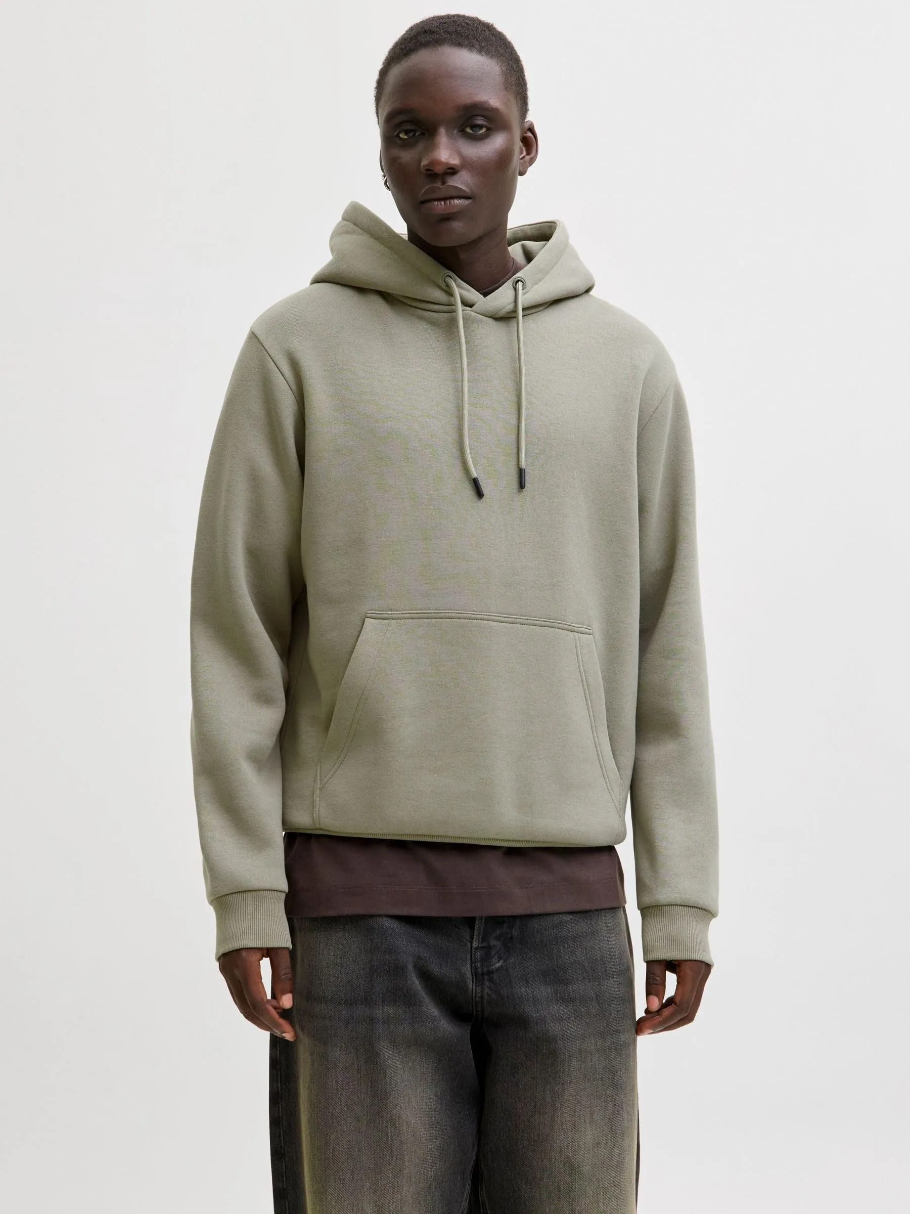 Jack & Jones Jjebradley Hooded Sweatshirt - Vetiver, S - immagine 2