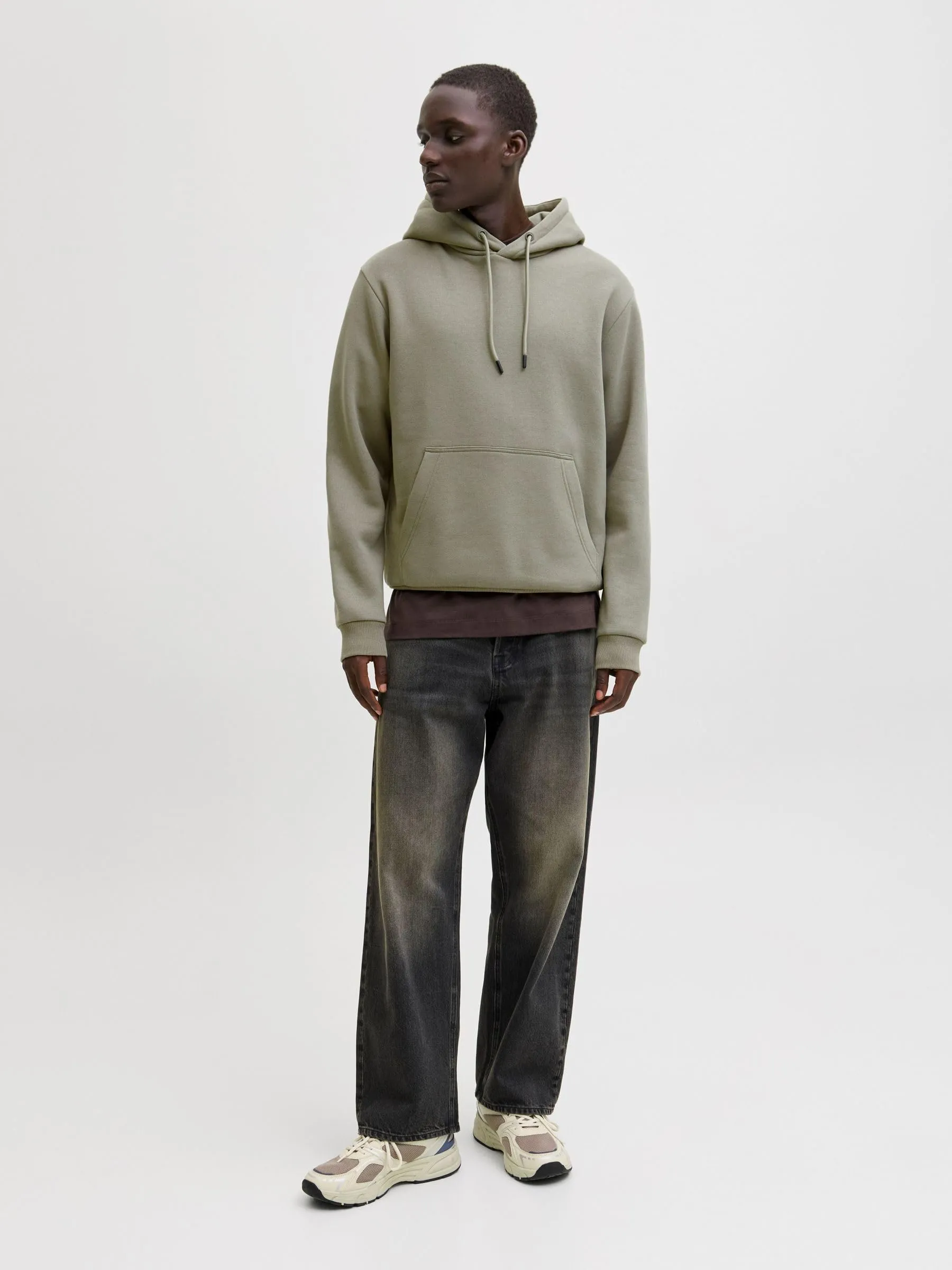 Jack & Jones Jjebradley Hooded Sweatshirt - Vetiver, S - immagine 3