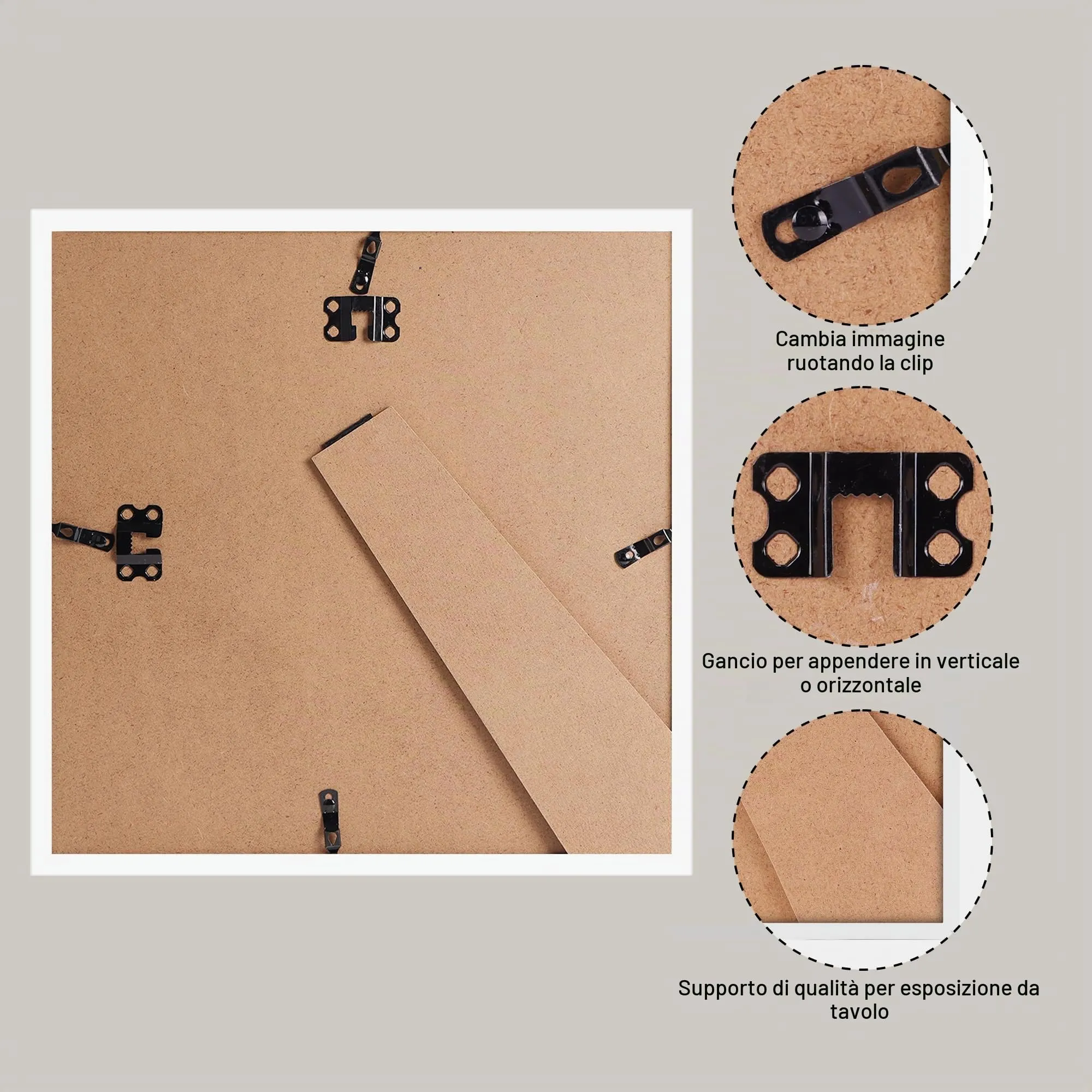 Ditwis Cornice Quadrata 15x15 Bianca - immagine 6
