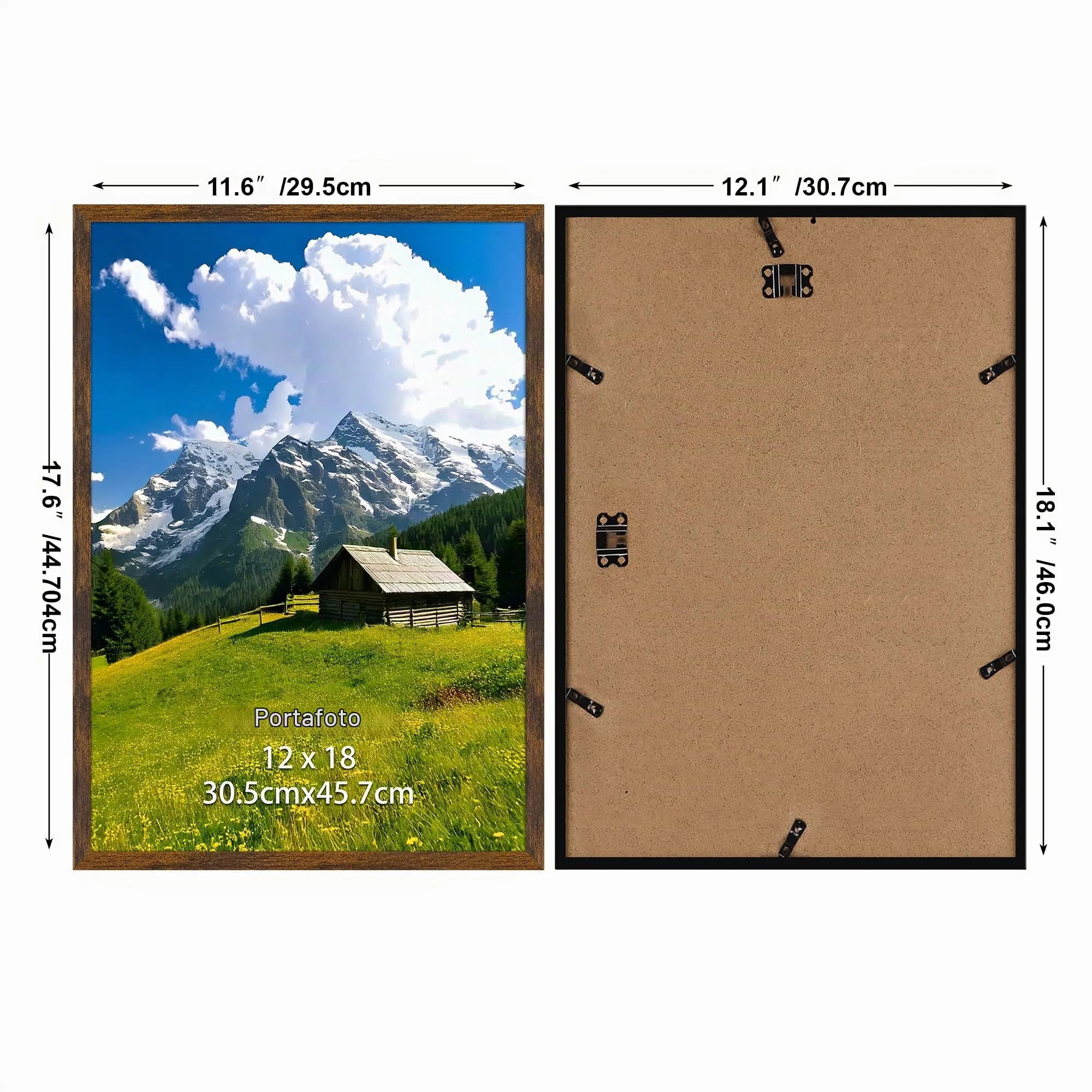 Ditwis Cornice 30x45 cm Marrone per Poster, Foto e Opere d'Arte - immagine 2