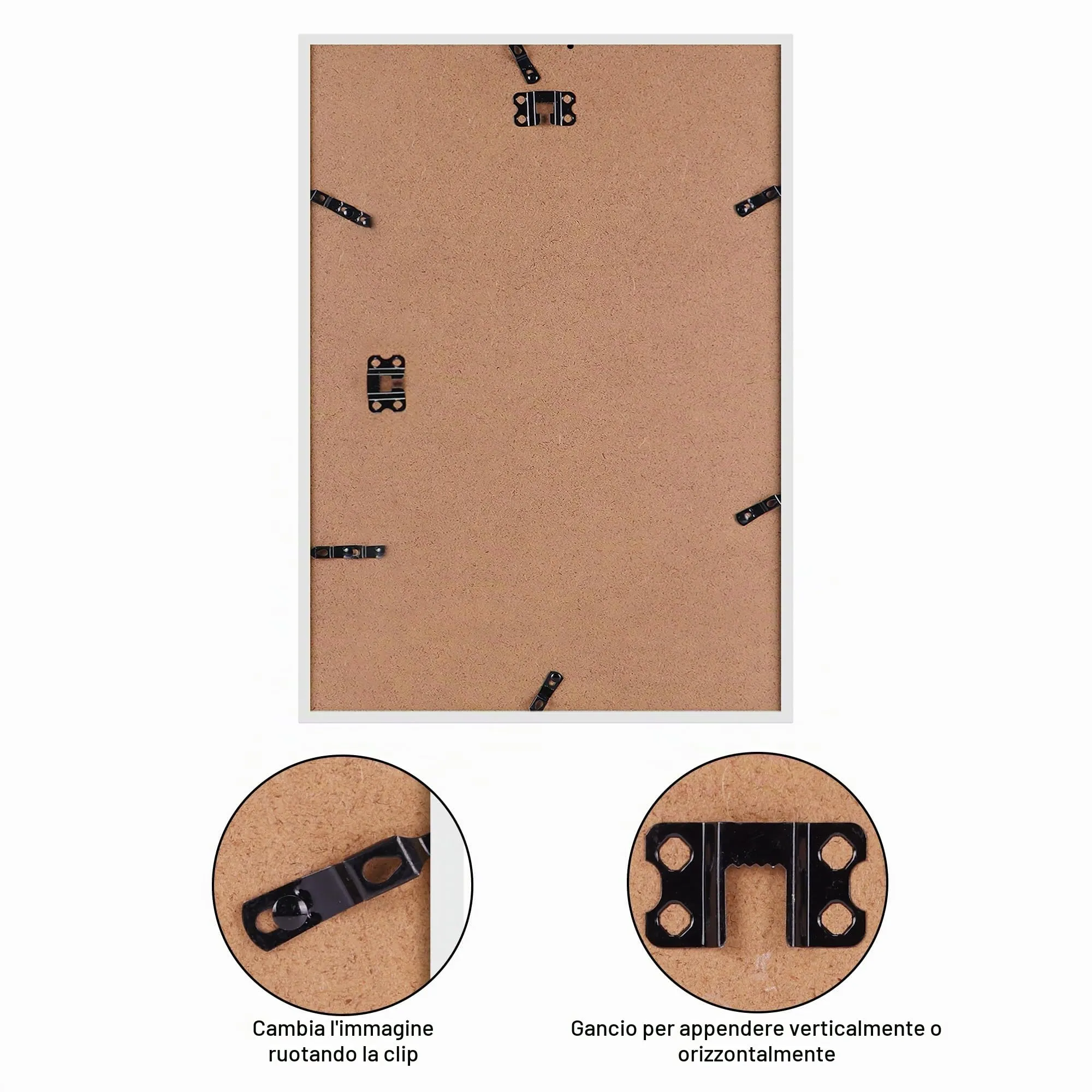 Ditwis Cornice A3 Bianca per Foto e Documenti 29,7x42 cm - immagine 7