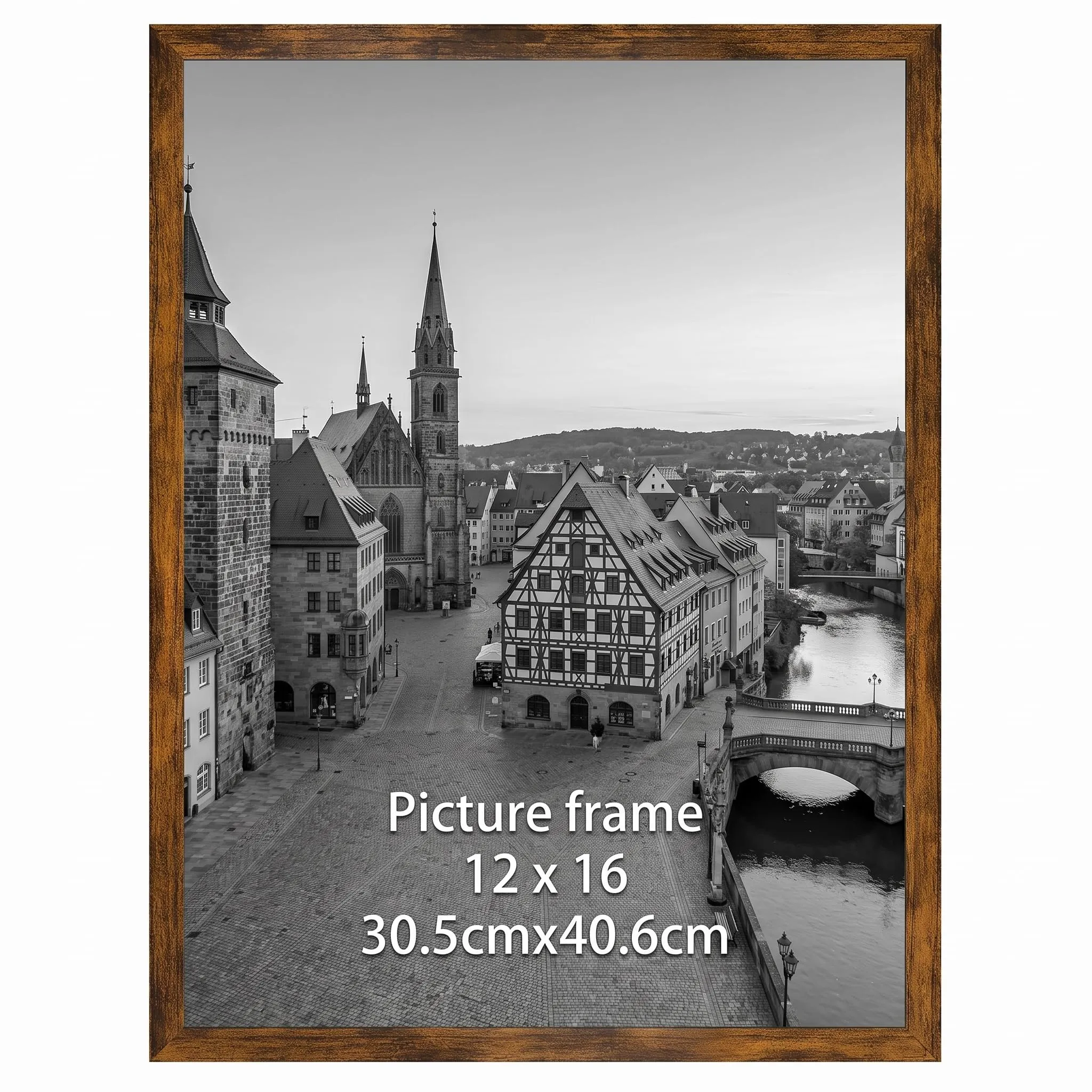 Ditwis Cornice 30x40 cm Marrone per Poster, Foto e Opere d'Arte - immagine 1