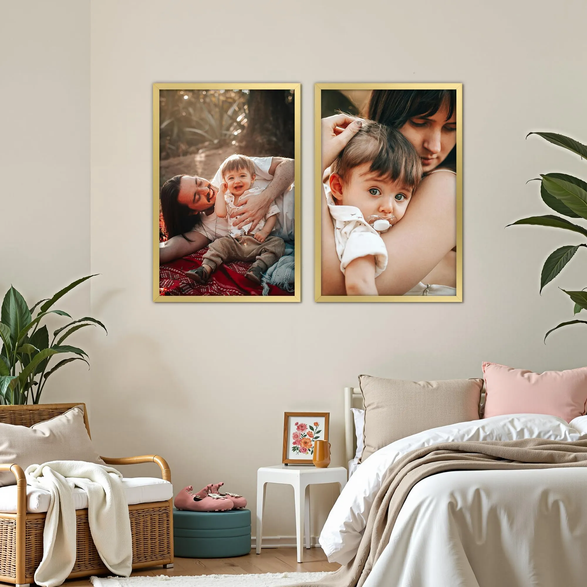 Ditwis Cornice in Alluminio Oro 40x60 cm per Poster, Foto e Opere d'Arte - immagine 3