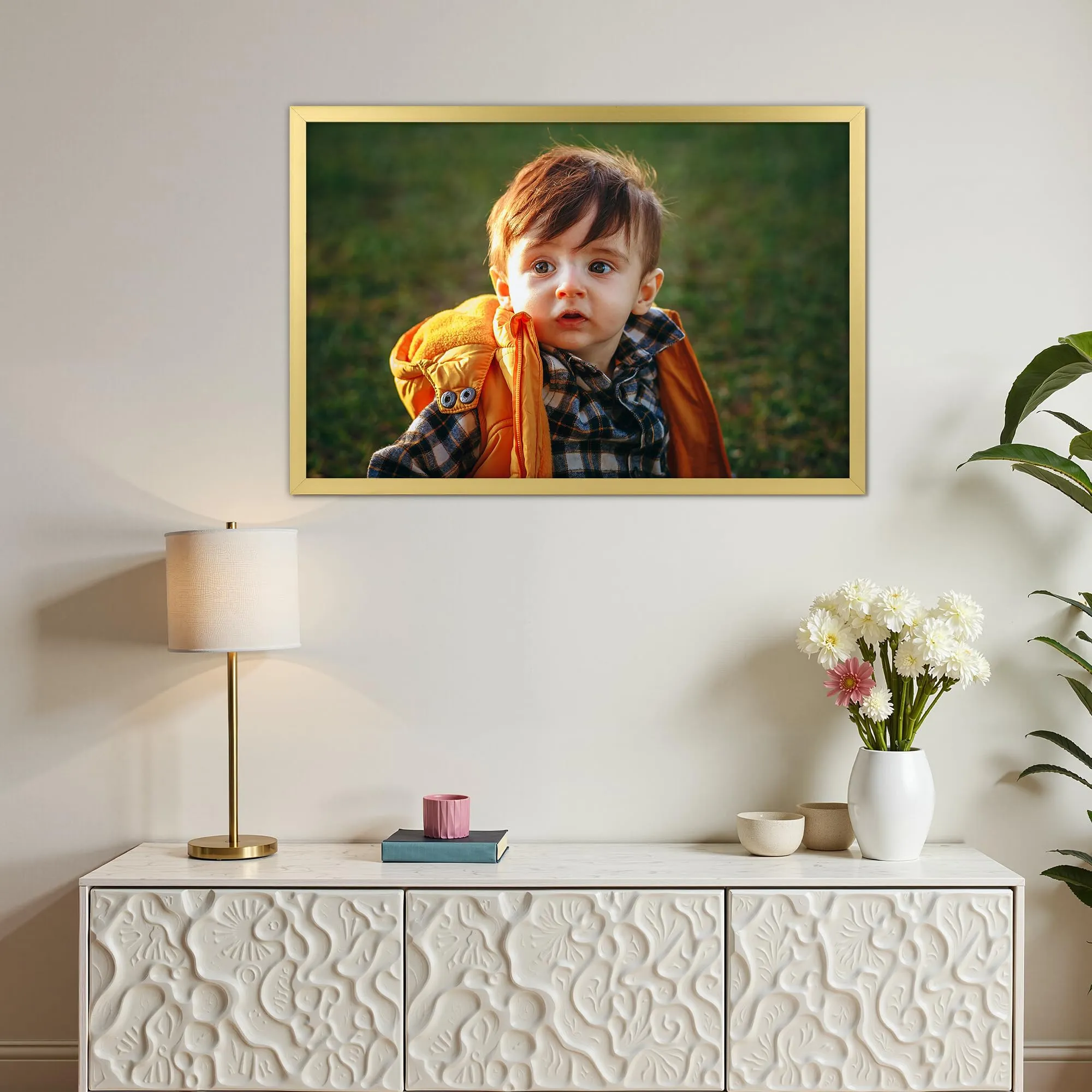 Ditwis Cornice in Alluminio Oro 40x60 cm per Poster, Foto e Opere d'Arte - immagine 4